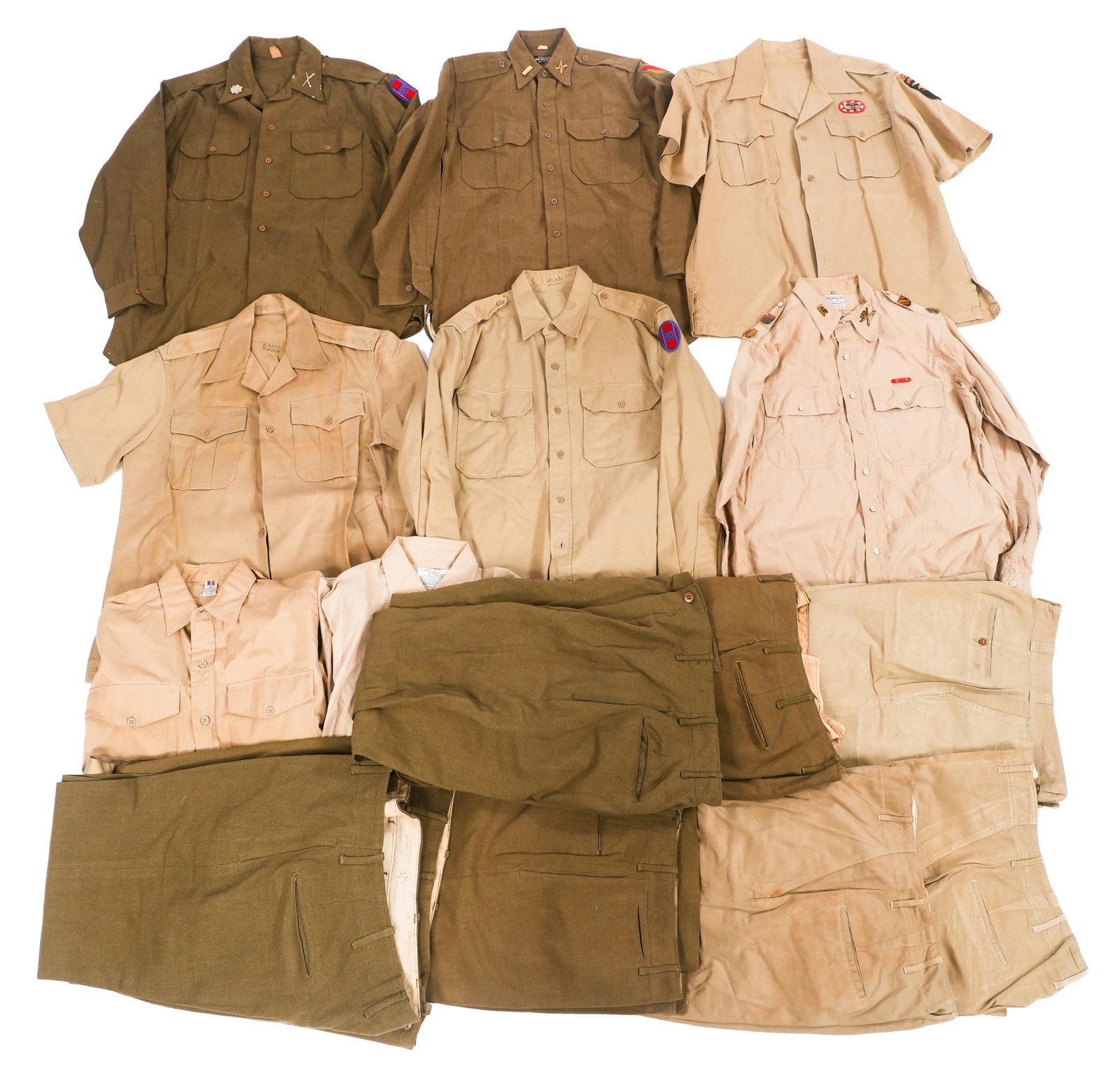 WWII - KOREA US ARMY DRESS SHIRTS AND TROUSERS (1 of 13)