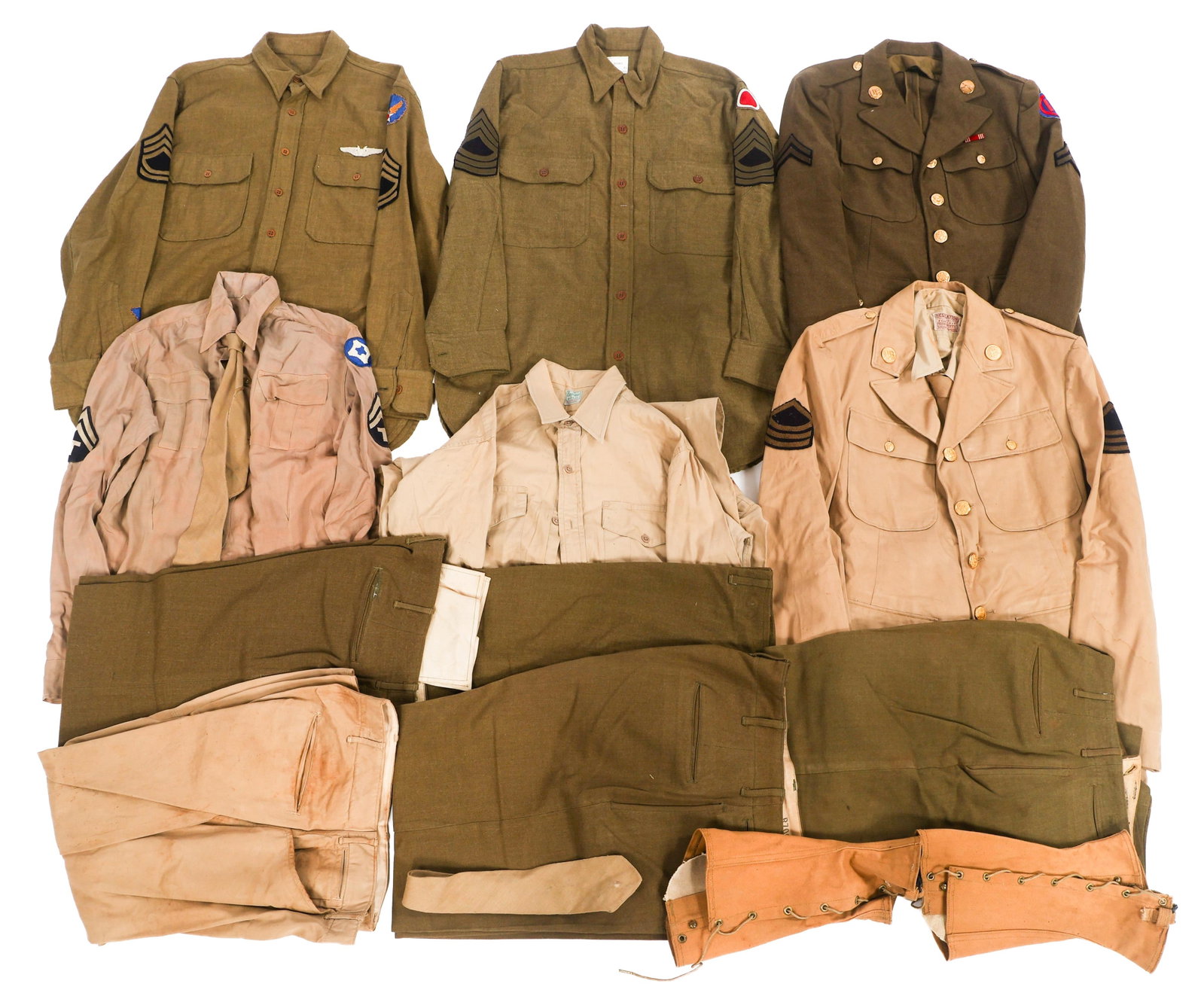 WWII US ARMY & AAF EM/NCO UNIFORMS (1 of 15)