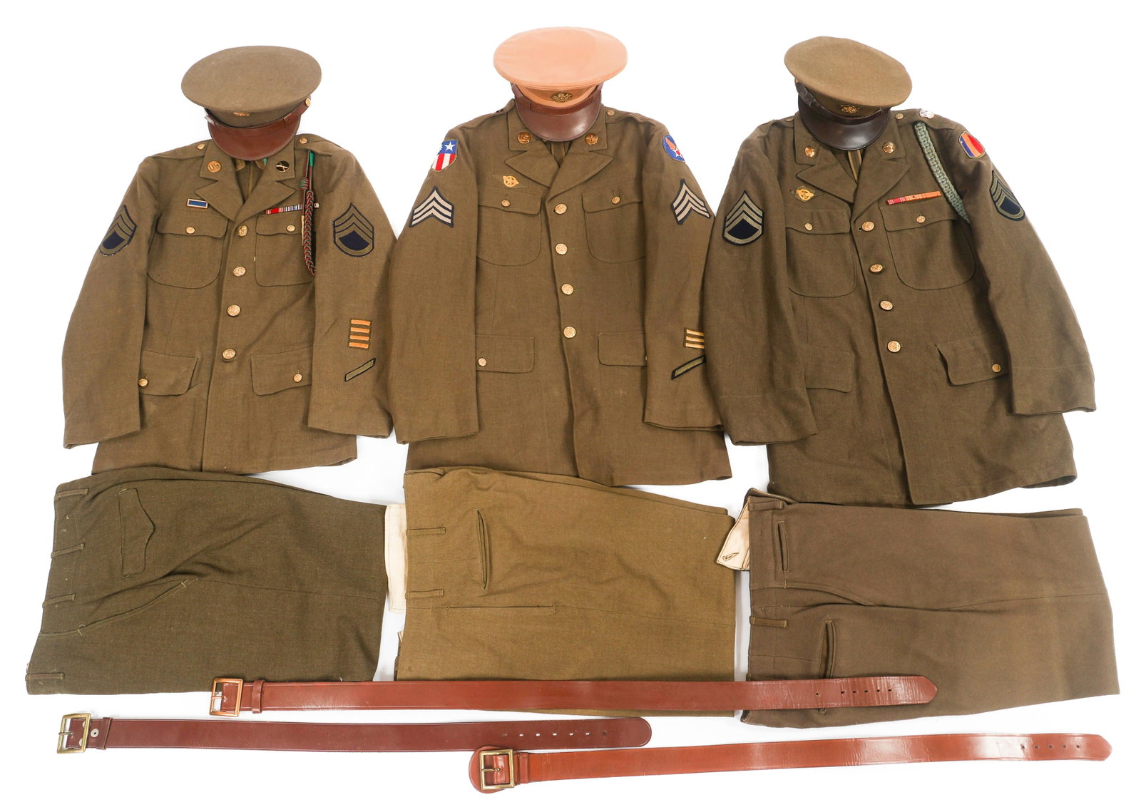 WWII US ARMY & USAAF CBI NCO UNIFORM SETS (1 of 19)