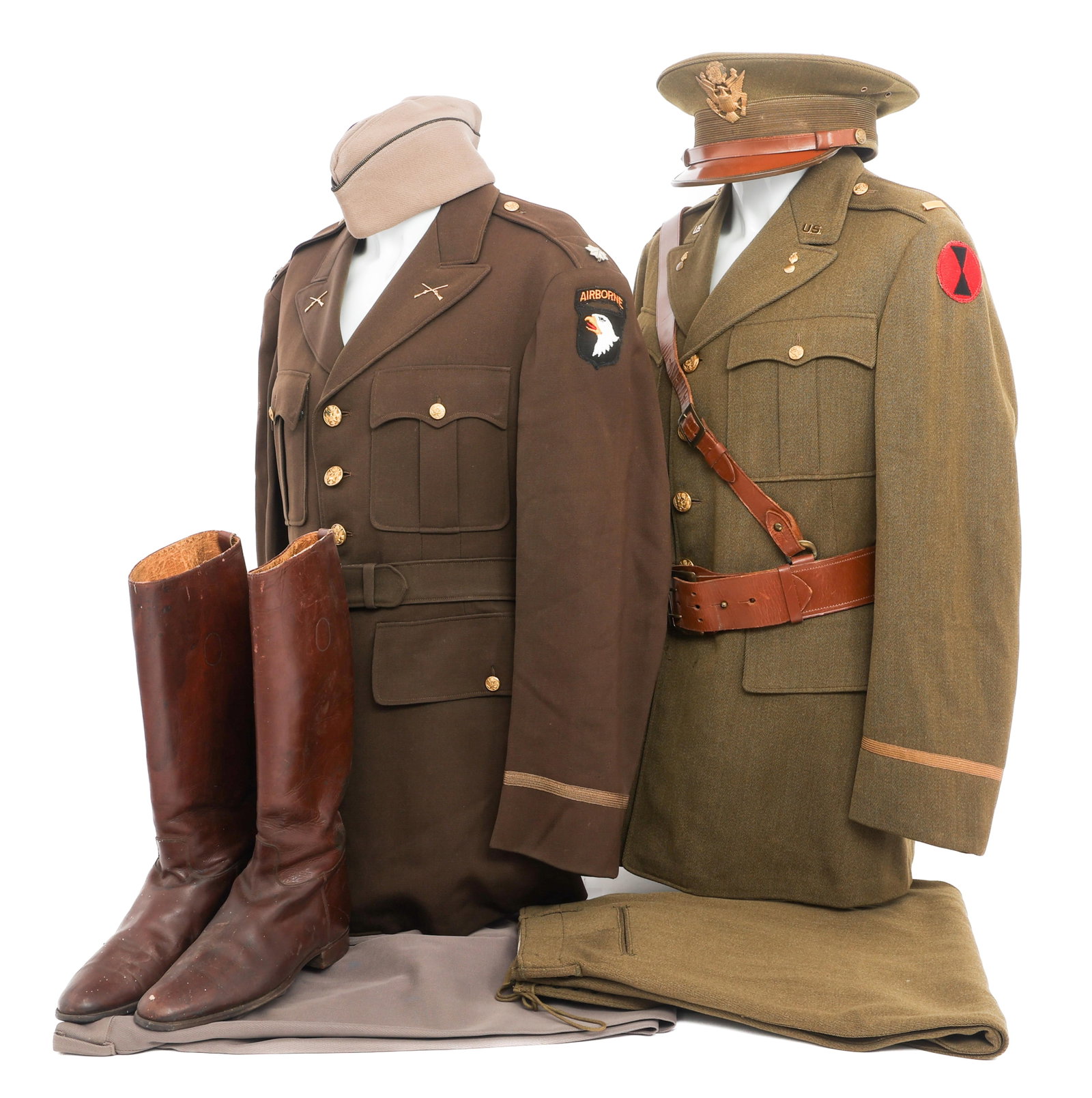 WWII US ARMY 101st AIRBORNE & OFFICER UNIFORMS (1 of 20)