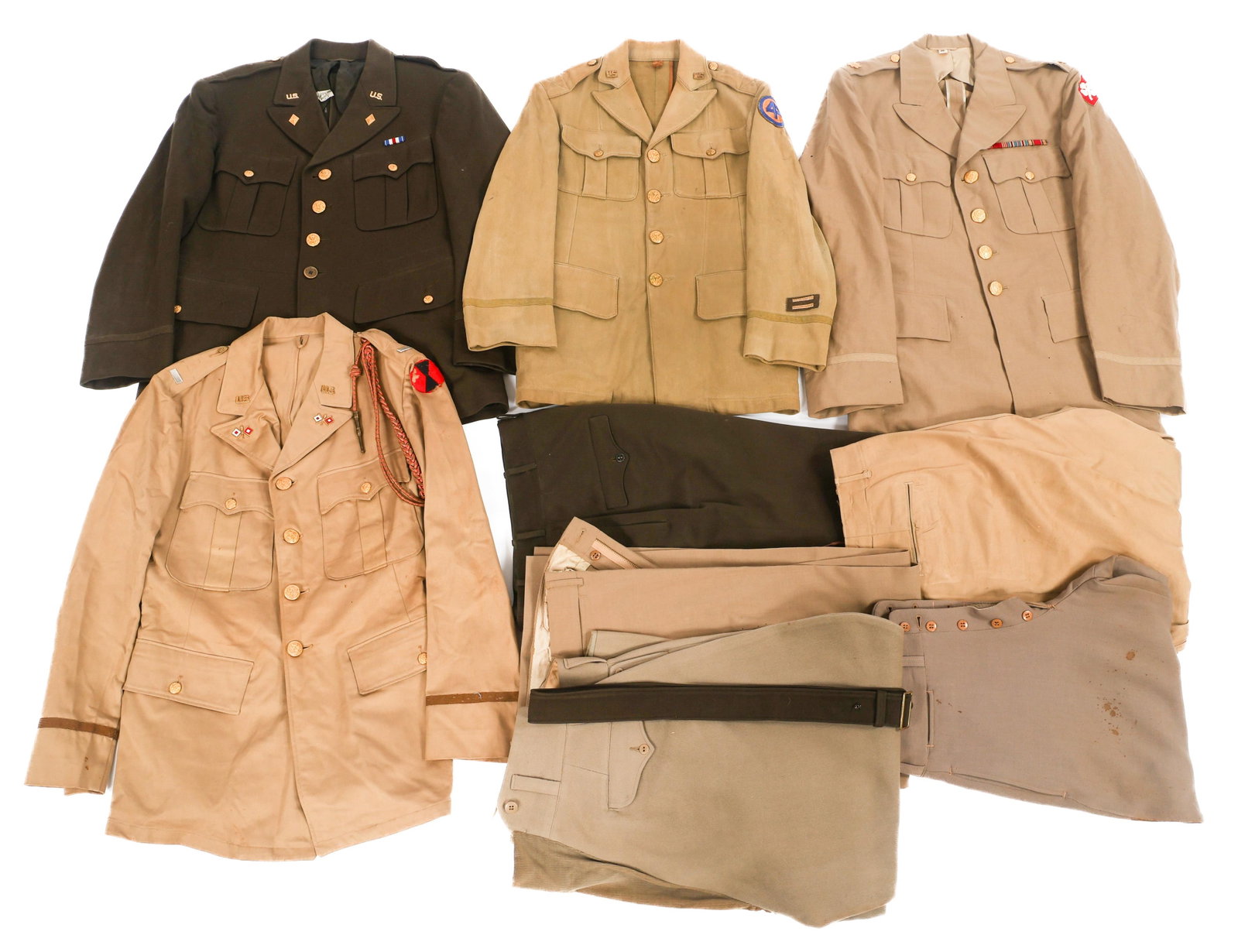WWII US ARMY OFFICER DRESS AND SUMMER UNIFORMS (1 of 18)