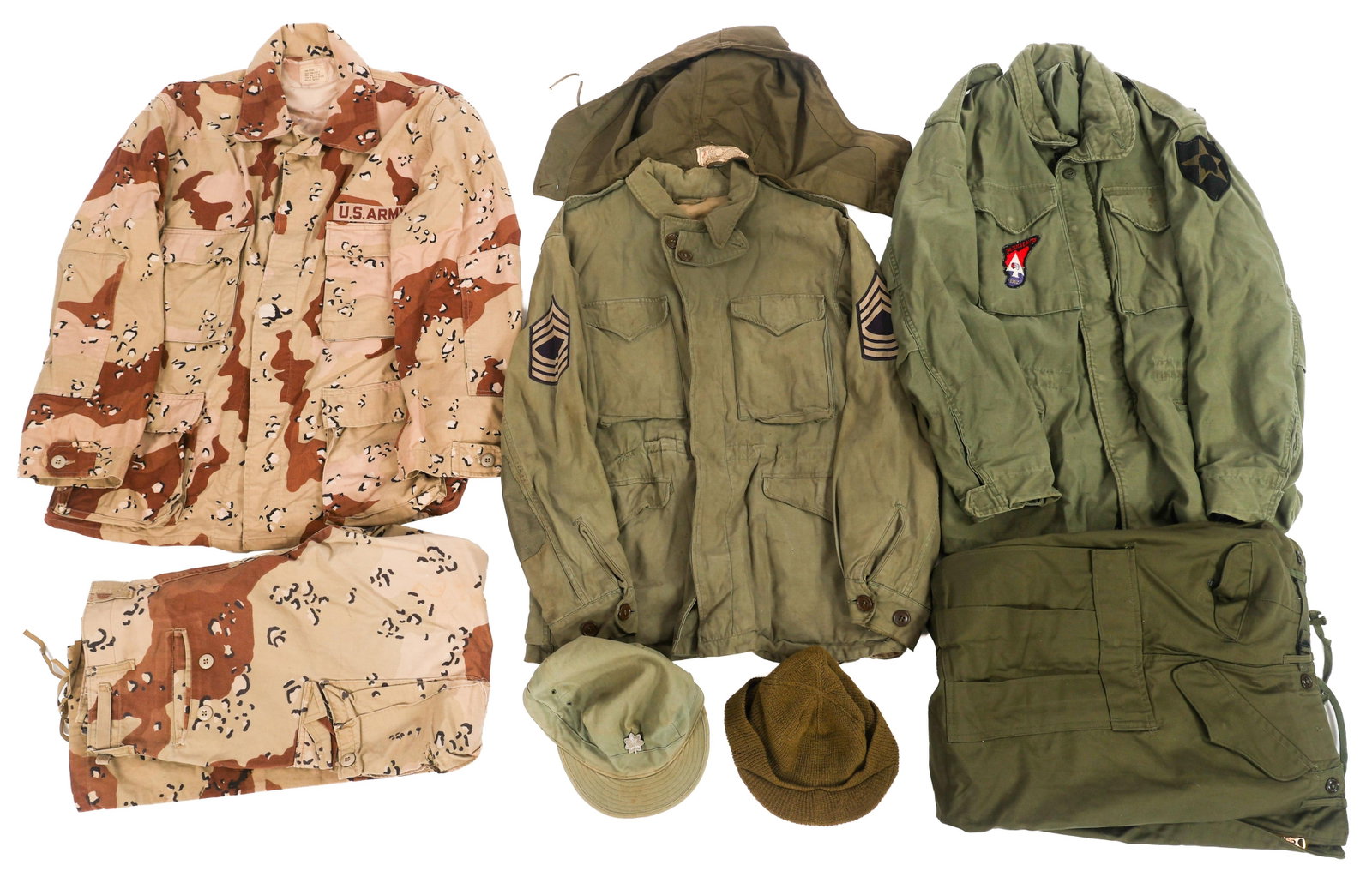 WWII - DESERT STORM US ARMY FIELD JACKET & UNIFORM (1 of 18)