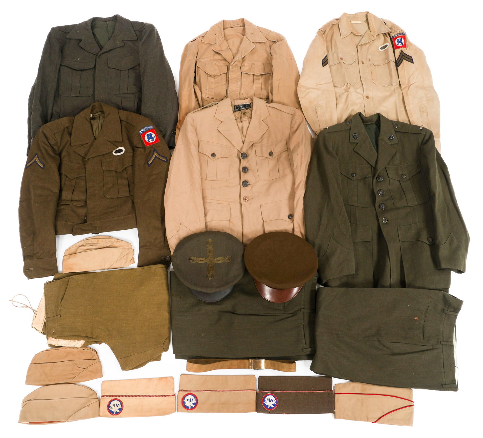 KOREAN WAR US ARMY, AIRBORNE & USMC UNIFORMS (1 of 18)