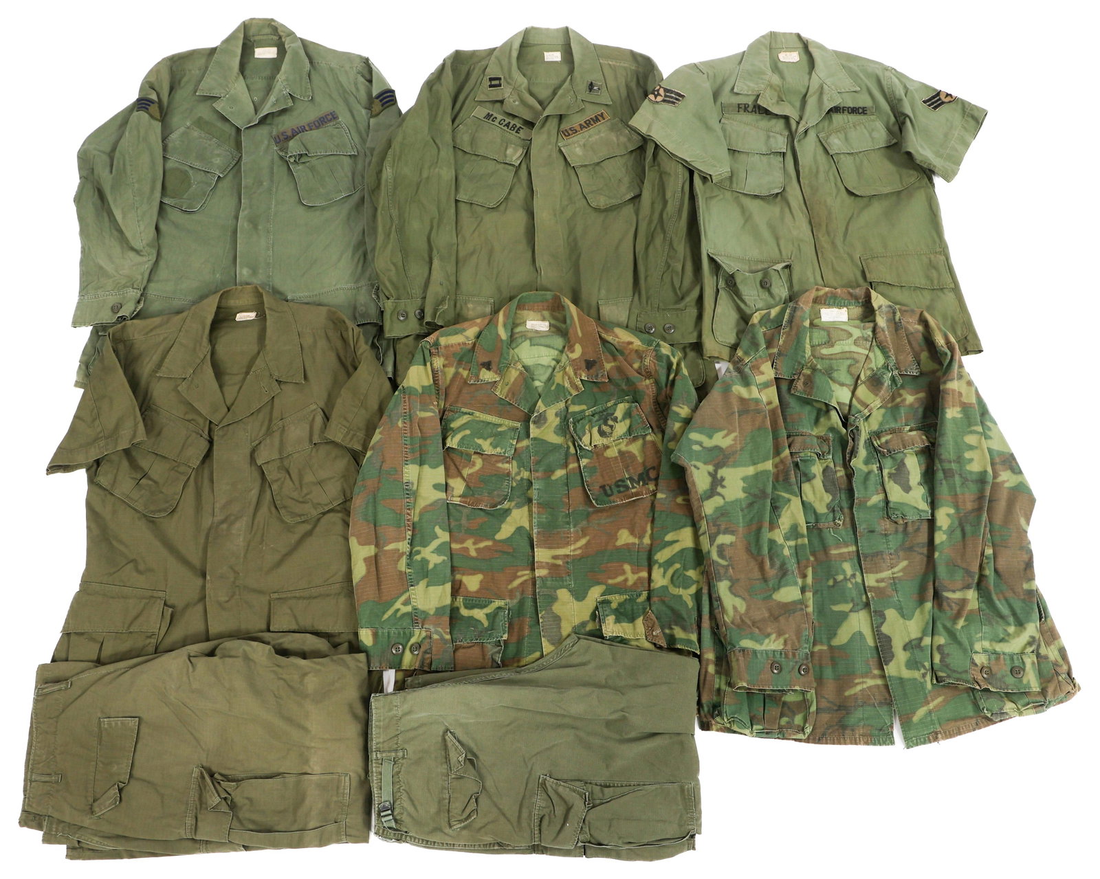 VIETNAM WAR US ARMY & AF ERDL & JUNGLE JACKETS (1 of 16)