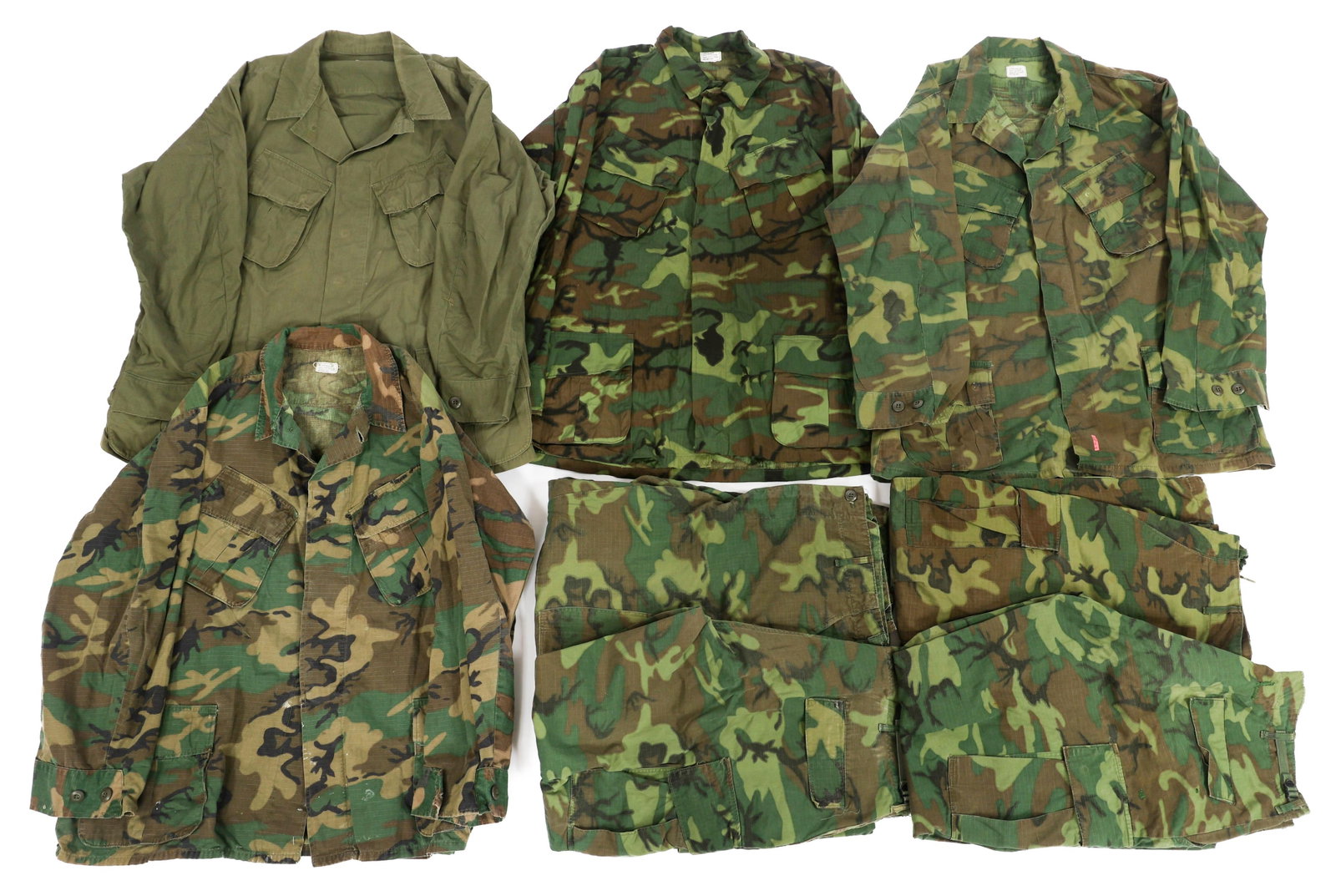 VIETNAM WAR US ARMY & USMC JUNGLE JACKETS & PANTS (1 of 18)