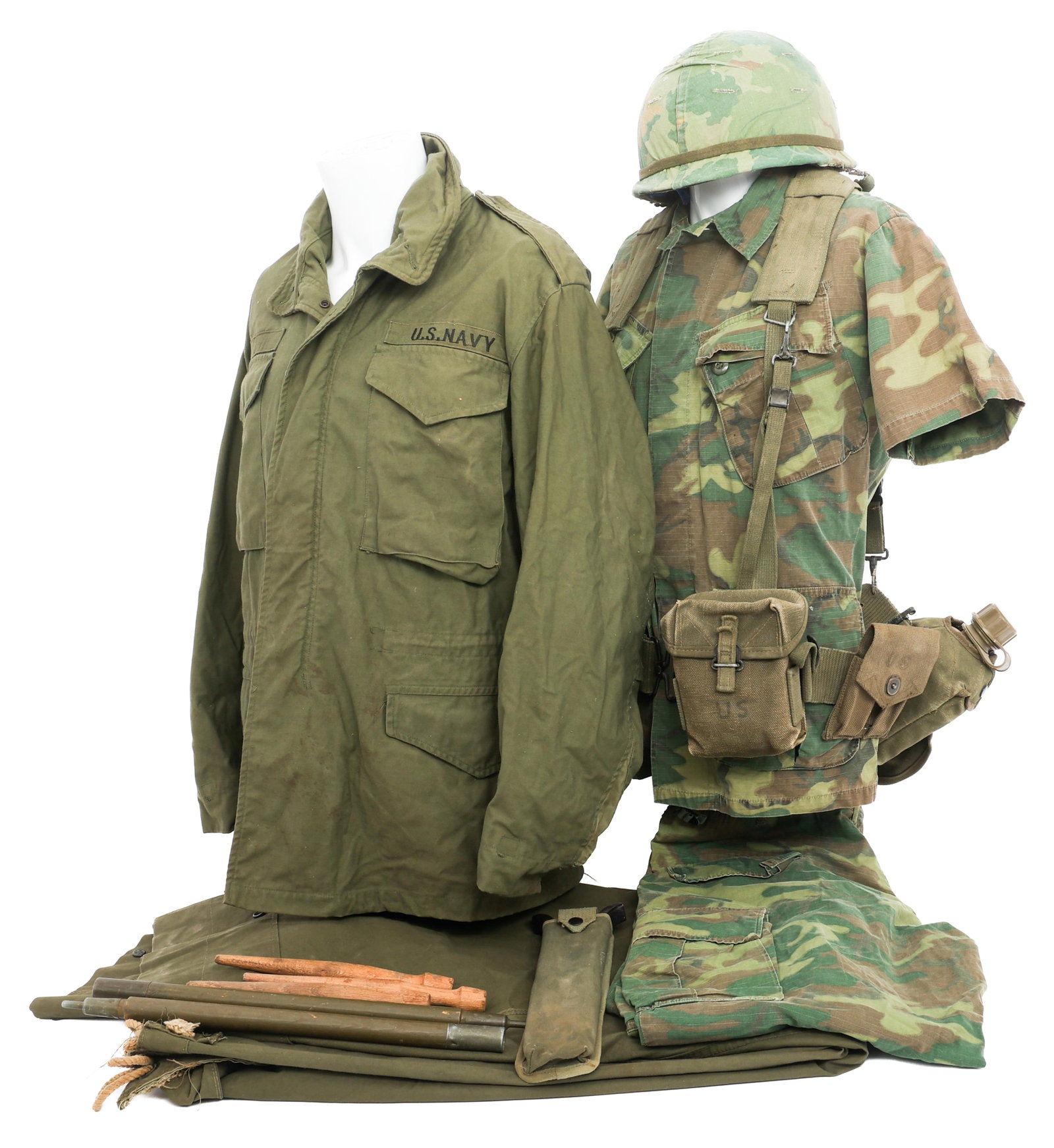 VIETNAM WAR US JUNGLE UNIFORM AND GEAR SET (1 of 20)