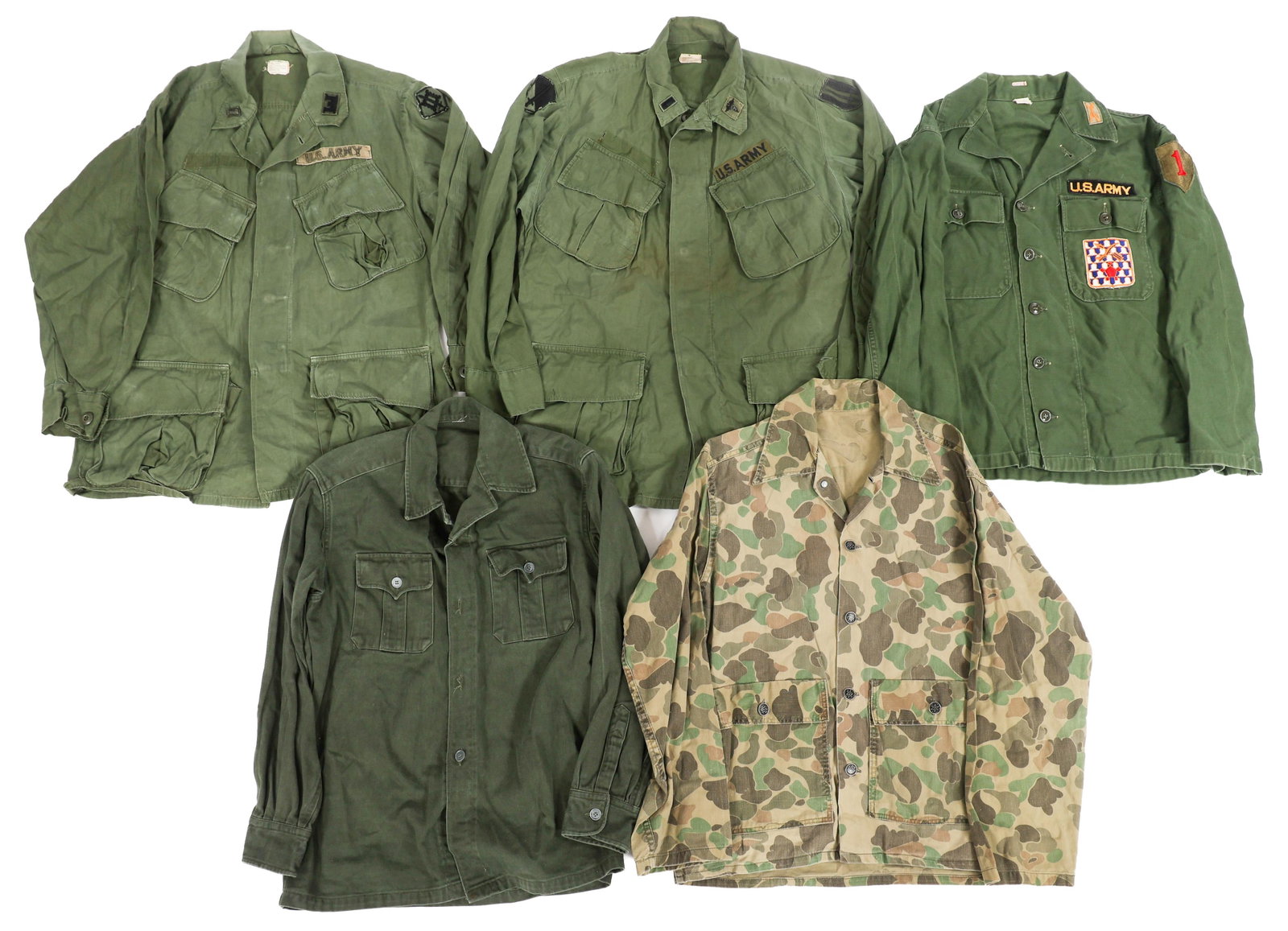 VIETNAM WAR US ARMY OG-107 & BEOGAM UTILITY SHIRTS (1 of 17)