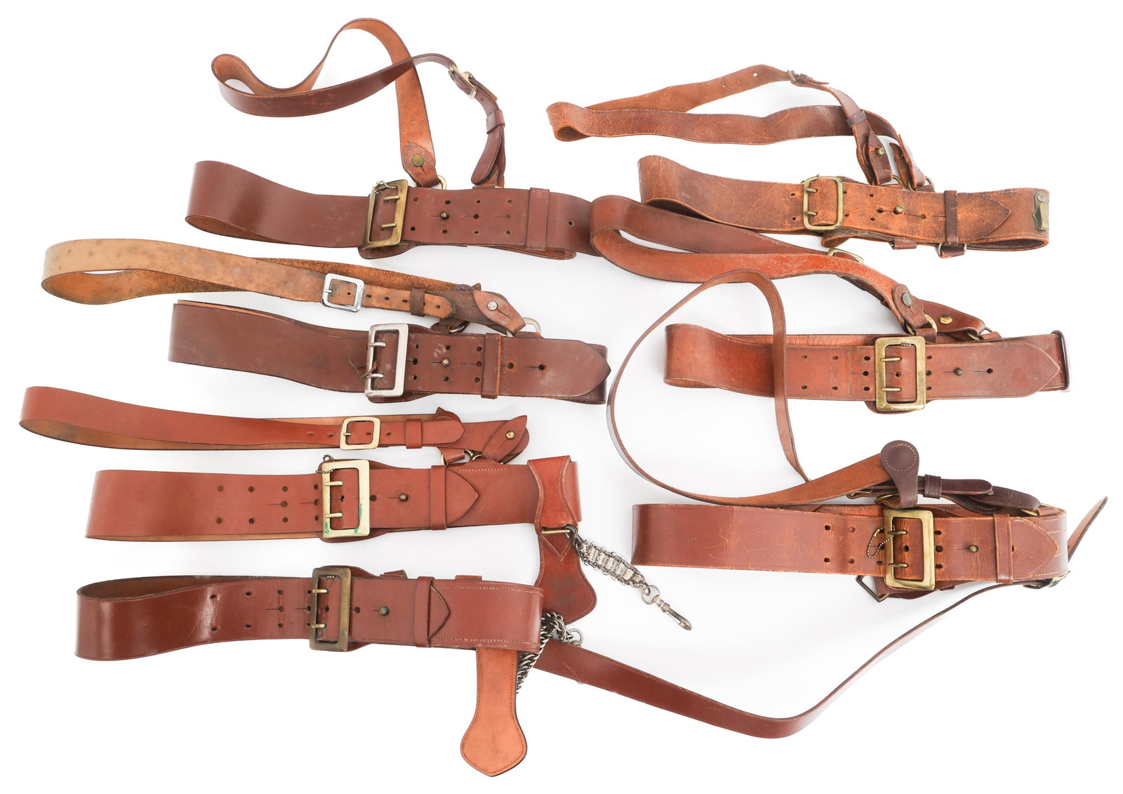 WWII US ARMED FORCES OFFICER SAM BROWNE BELTS (1 of 16)