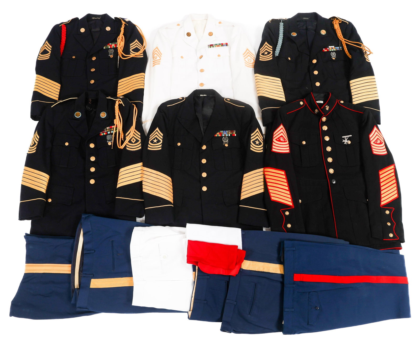 COLD WAR US ARMY & MARINE CORPS NCO UNIFORMS (1 of 19)