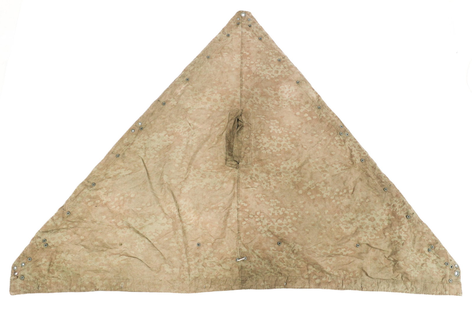 WWII GERMAN SS OAK LEAF HALF SHELTER TENT (1 of 14)