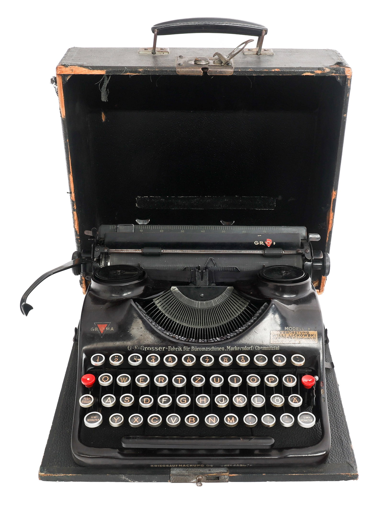 WWII GERMAN SS GROMA TYPE N TYPEWRITER (1 of 11)