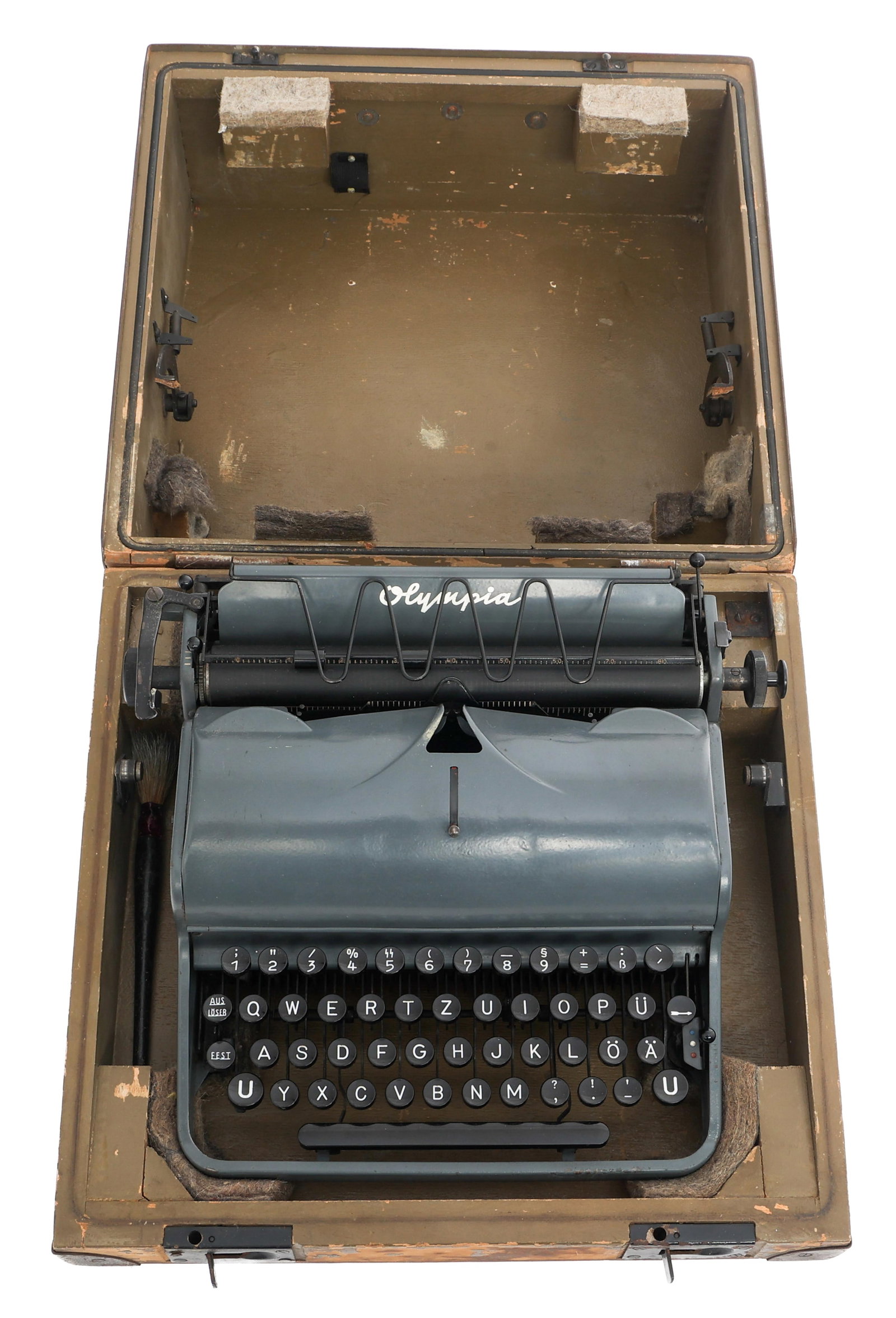 WWII GERMAN SS OLYMPIA TYPEWRITER IN ORIGINAL BOX (1 of 10)