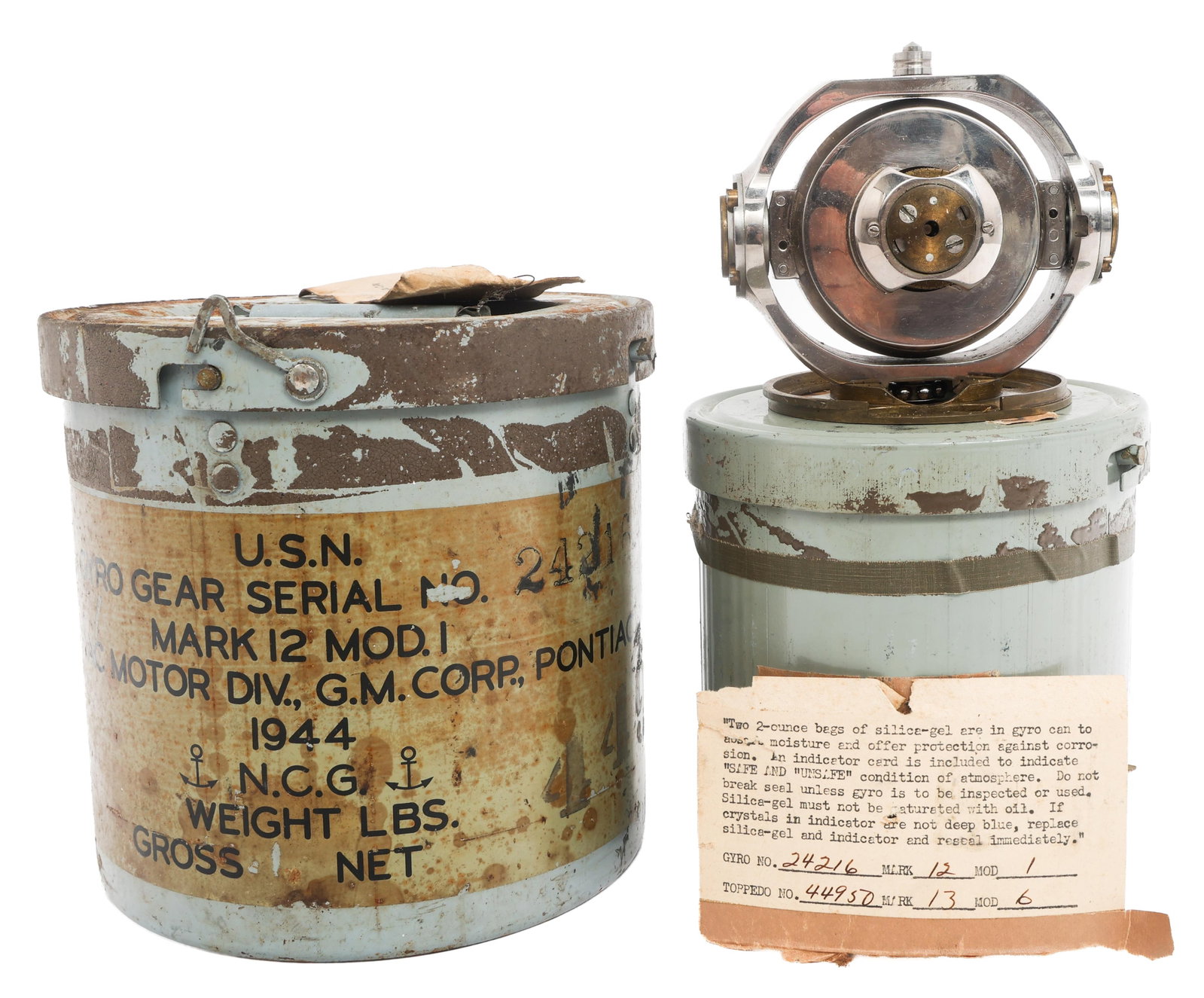 WWII USN MARK 12 TORPEDO GYROSCOPE (1 of 18)