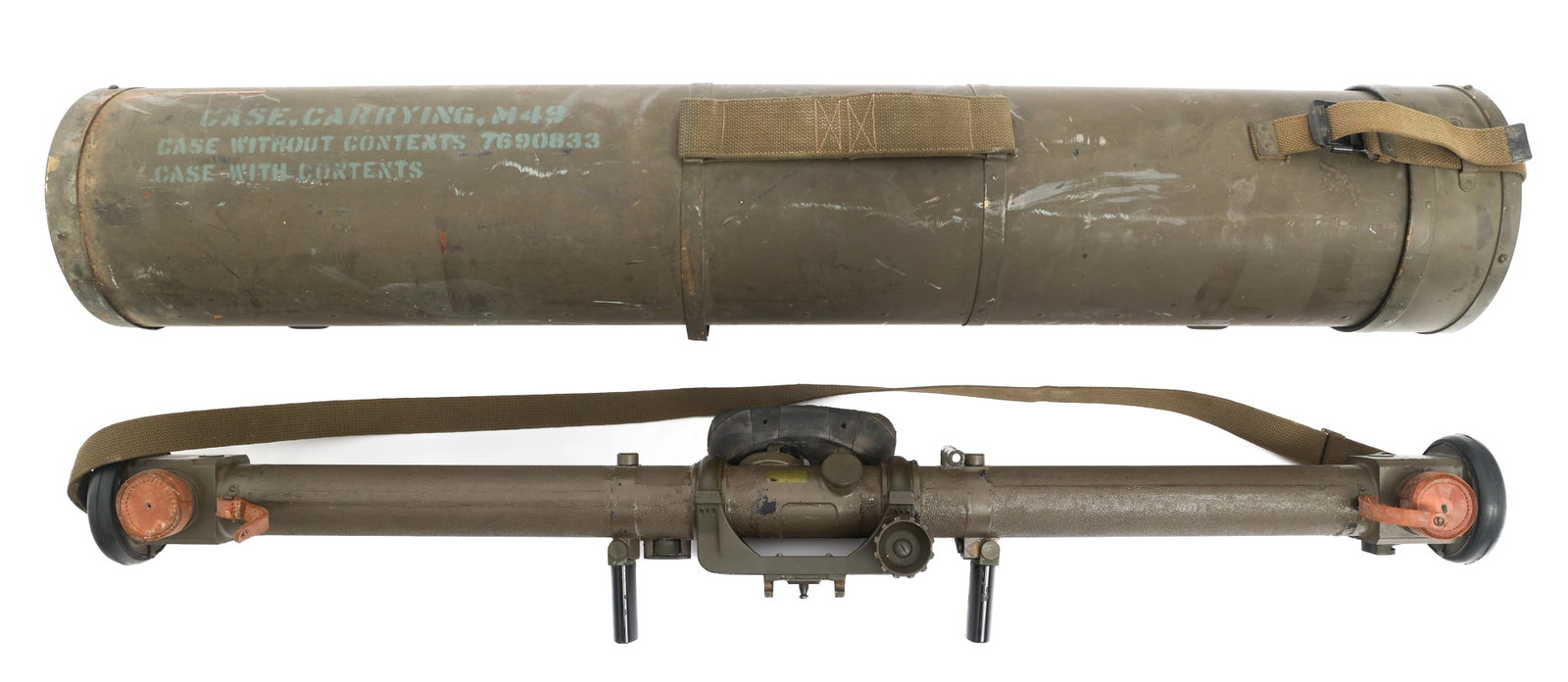 WWII US ARMY M7 RANGE FINDER & M49 CARRYING CASE (1 of 20)