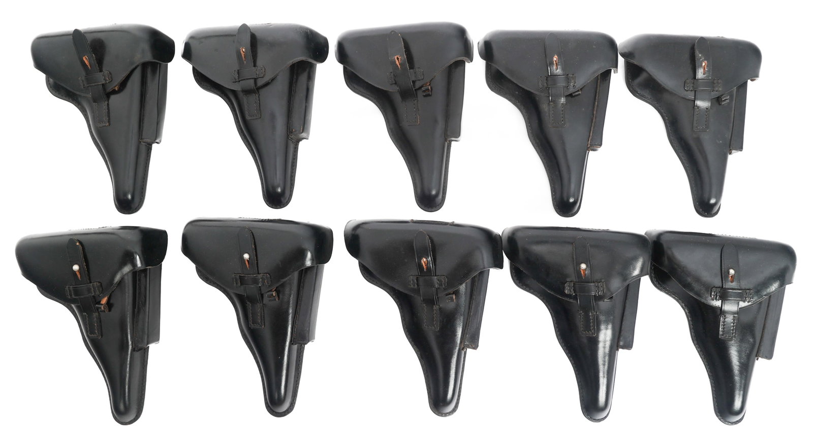 COLD WAR WEST GERMAN P08 LEATHER HOLSTERS (1 of 14)