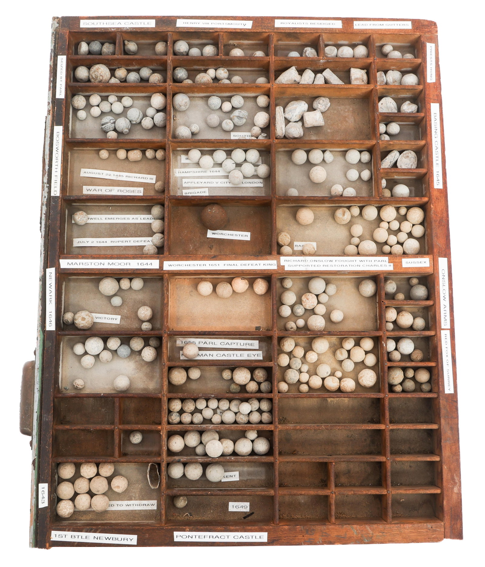 17th C. ENGLISH CIVIL WAR MUSKET BALL COLLECTION (1 of 9)