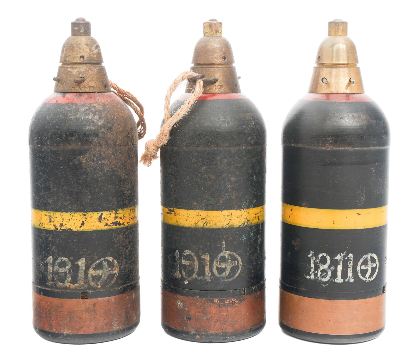 WWII IMPERIAL JAPANESE TYPE 89 KNEE MORTAR ROUNDS (1 of 18)