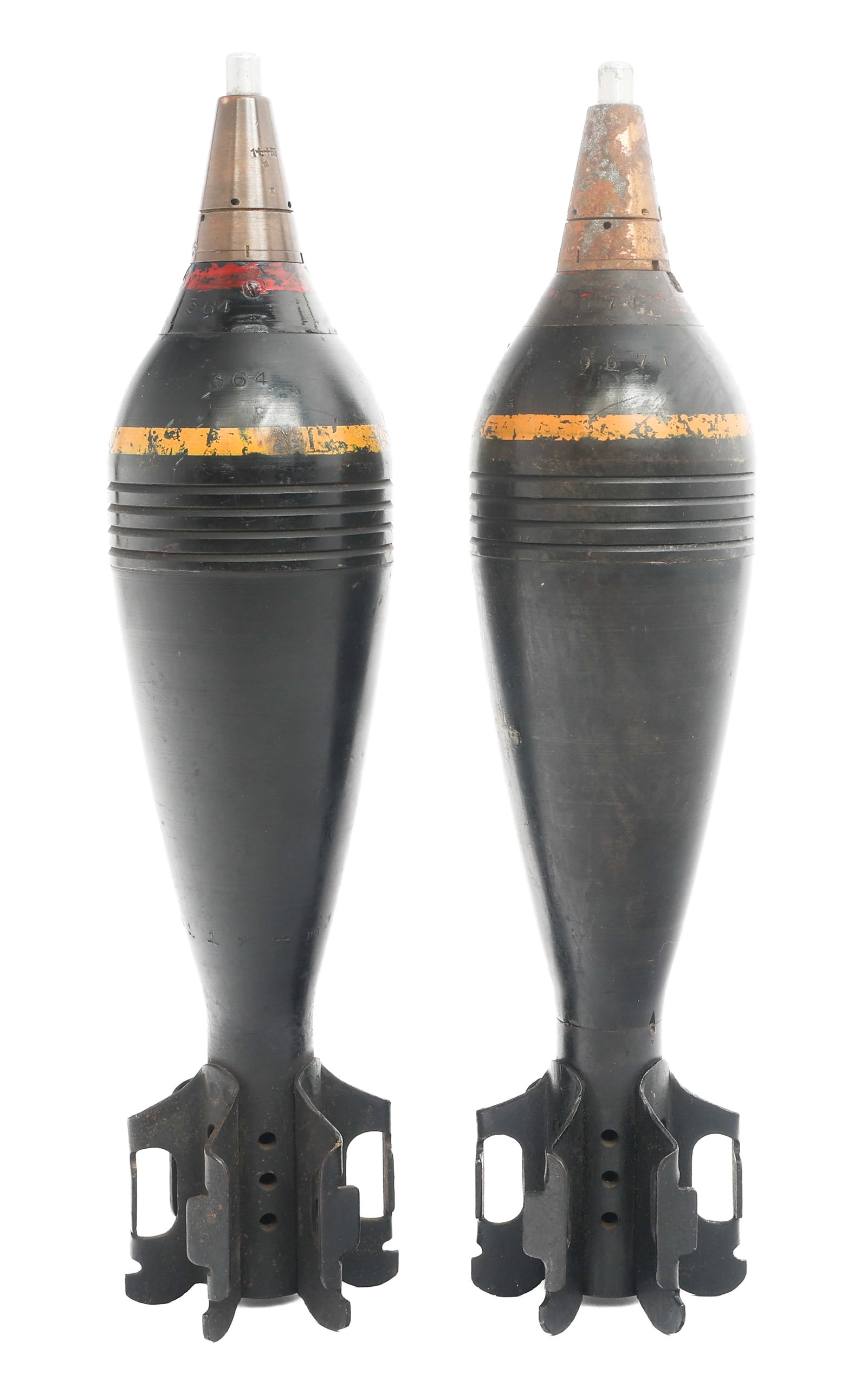 WWII JAPANESE TYPE 100 MORTAR 81mm ROUNDS W/ FUZES (1 of 19)