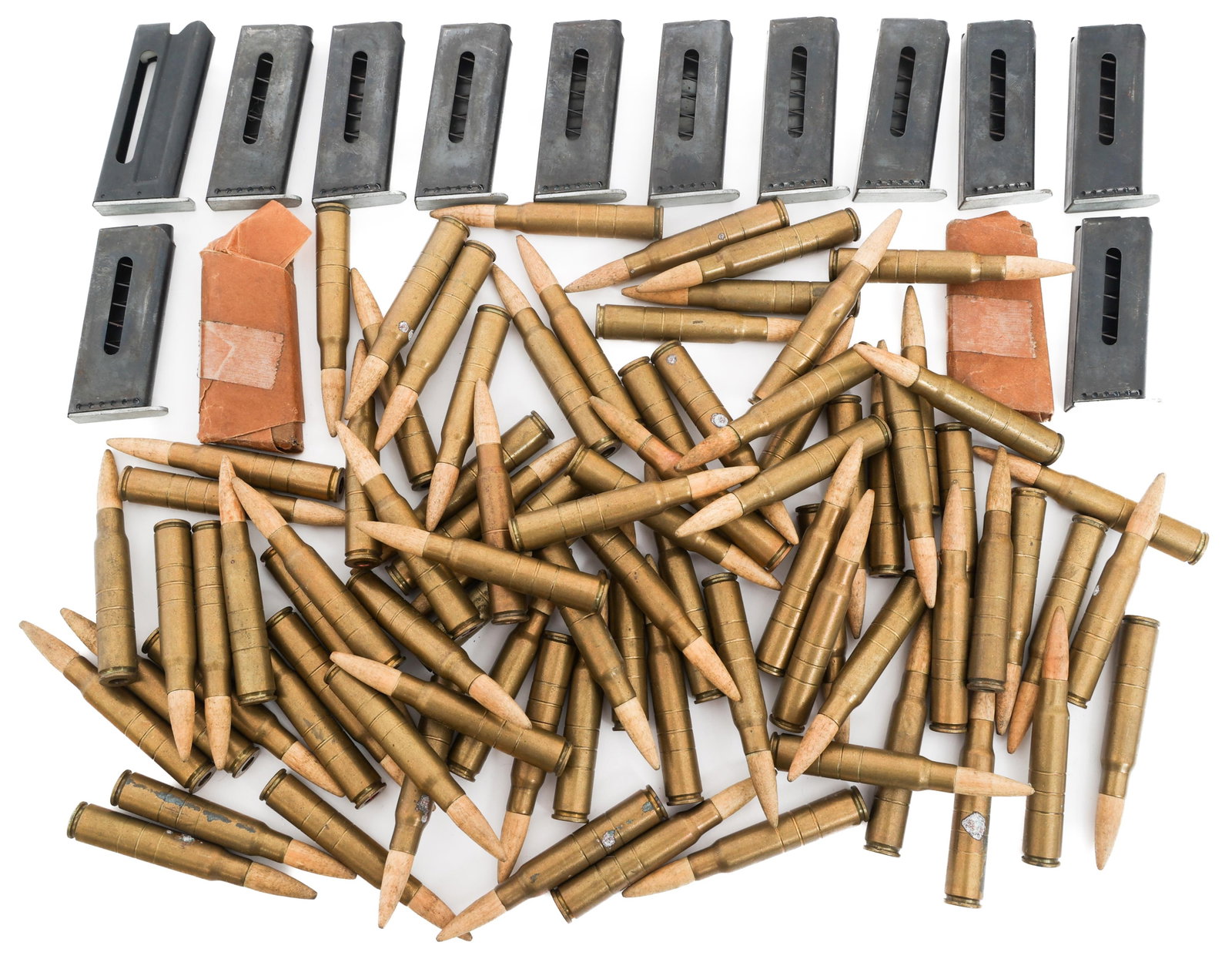 WWII DANISH RIFLE AMMUNITION & PISTOL MAGAZINES (1 of 9)