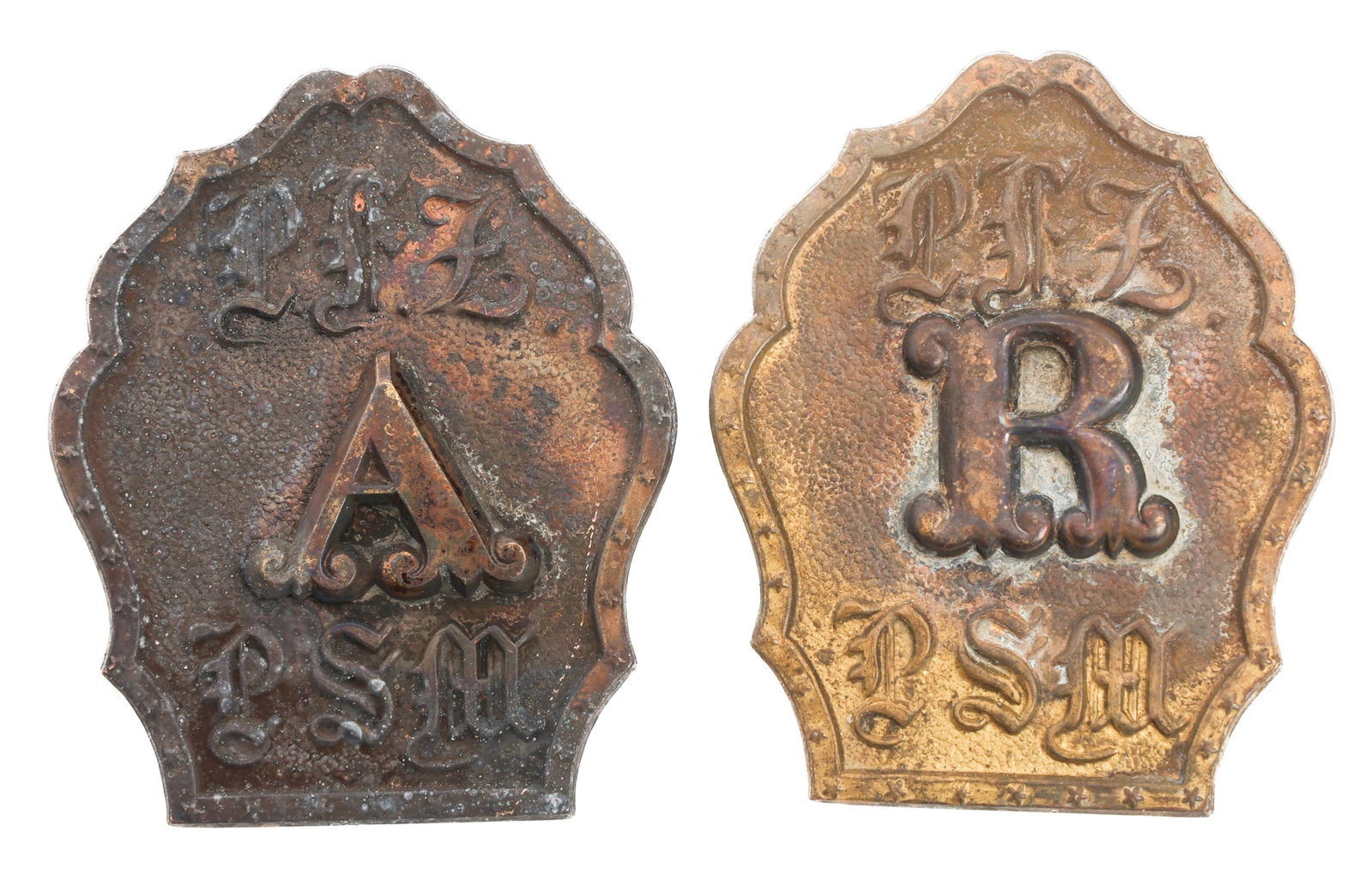 CIVIL WAR PENNSYLVANIA FIRE ZOUAVES CAP BADGES (1 of 6)