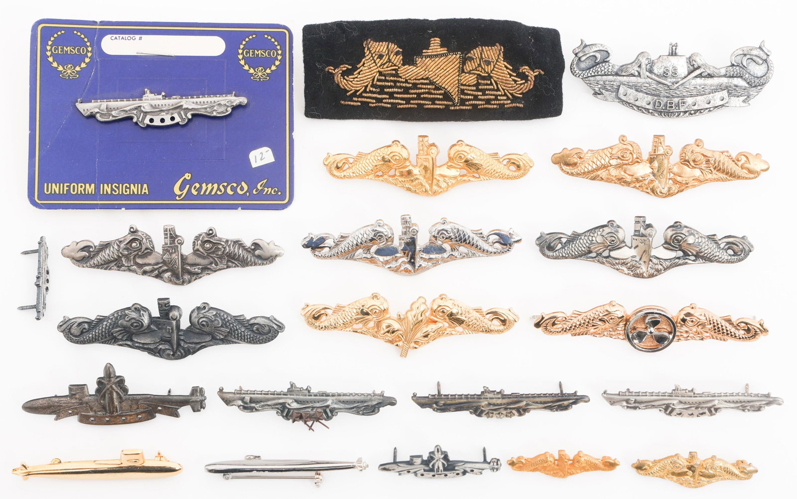 WWII - COLD WAR USN SUBMARINE & PATROL BADGES