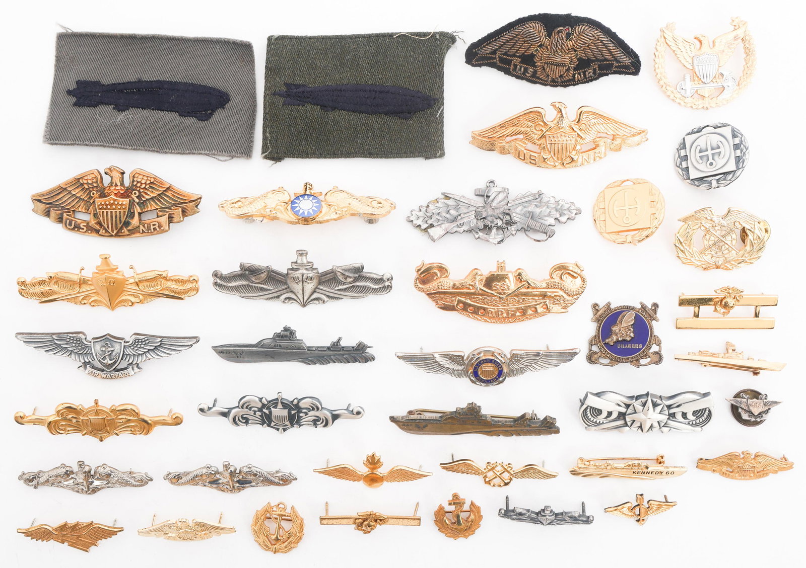 WWII - COLD WAR USN, SUBMARINE, & SEABEES INSIGNIA