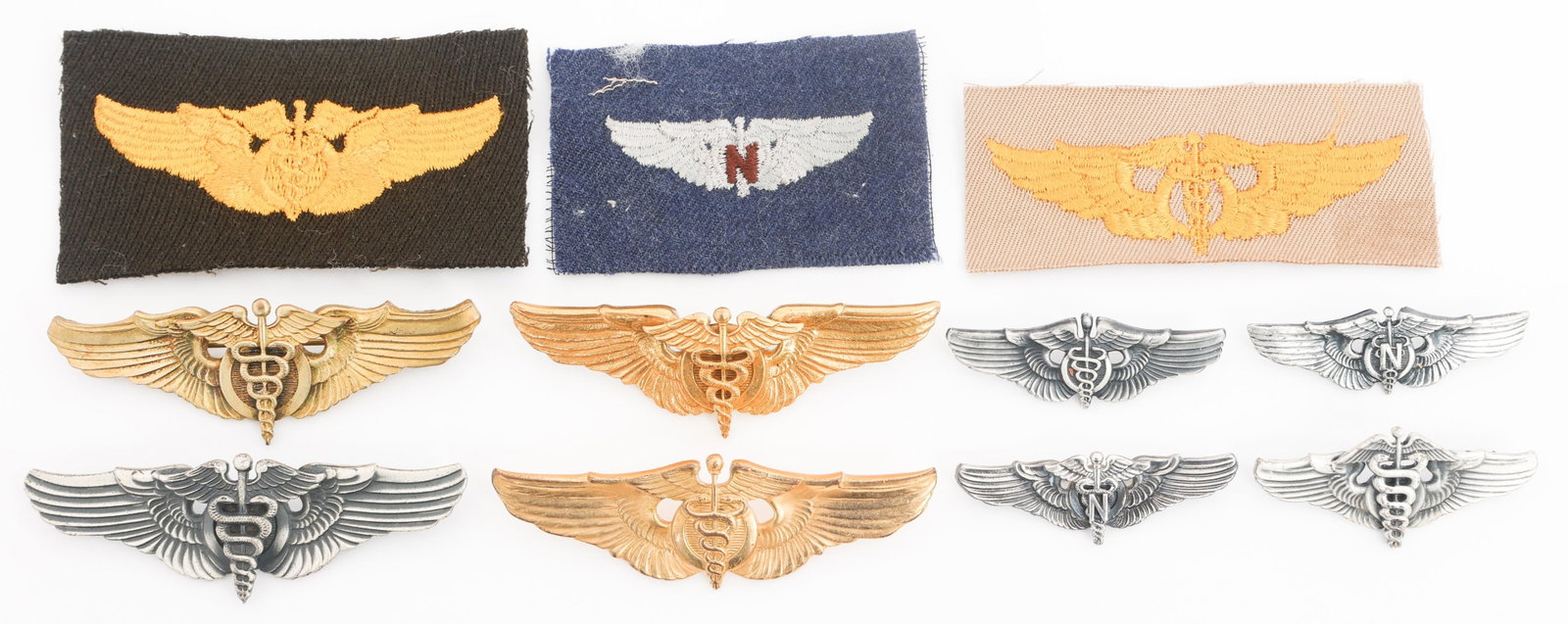 WWII - KOREAN WAR FLIGHT SURGEON & NURSE WINGS