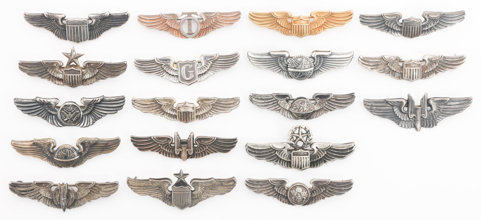 WWII - KOREAN WAR US 2" QUALIFICATION WINGS
