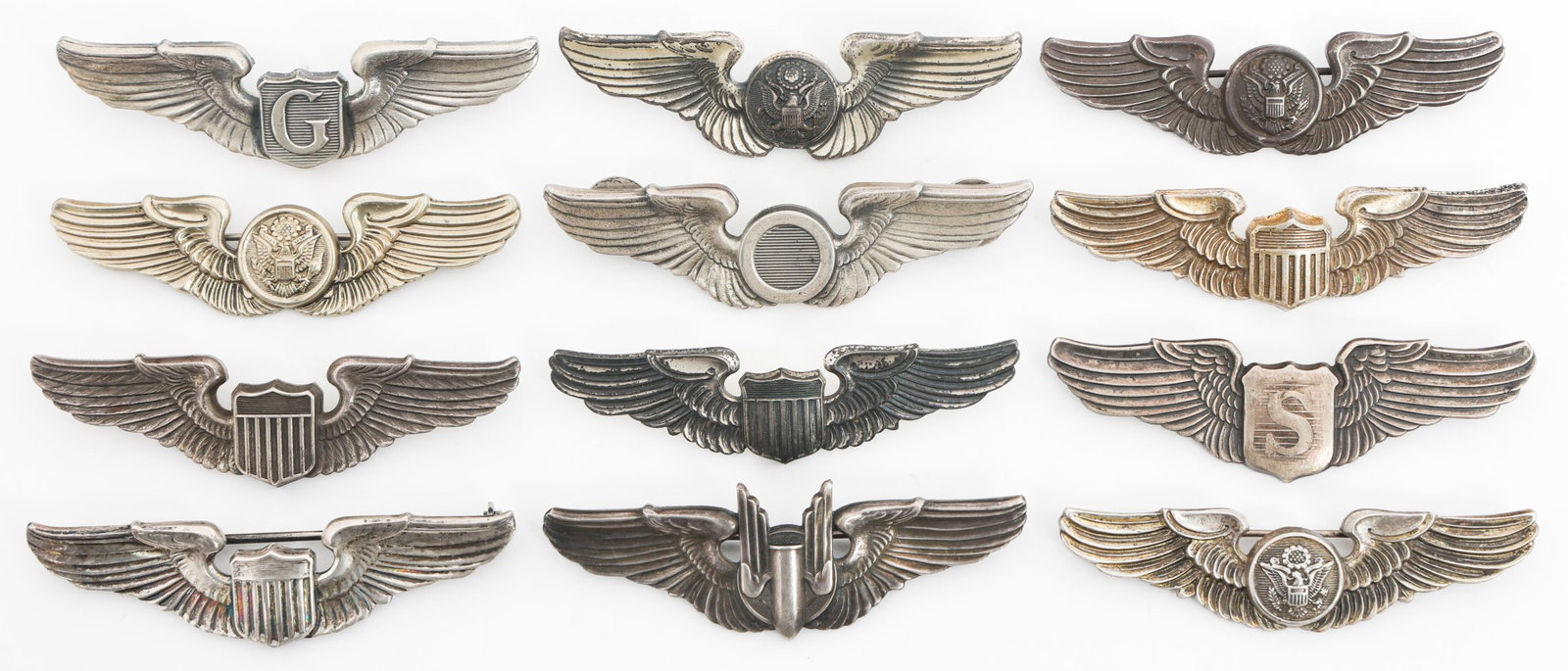 WWII US ARMY AIR FORCE 3" QUALIFICATION WINGS
