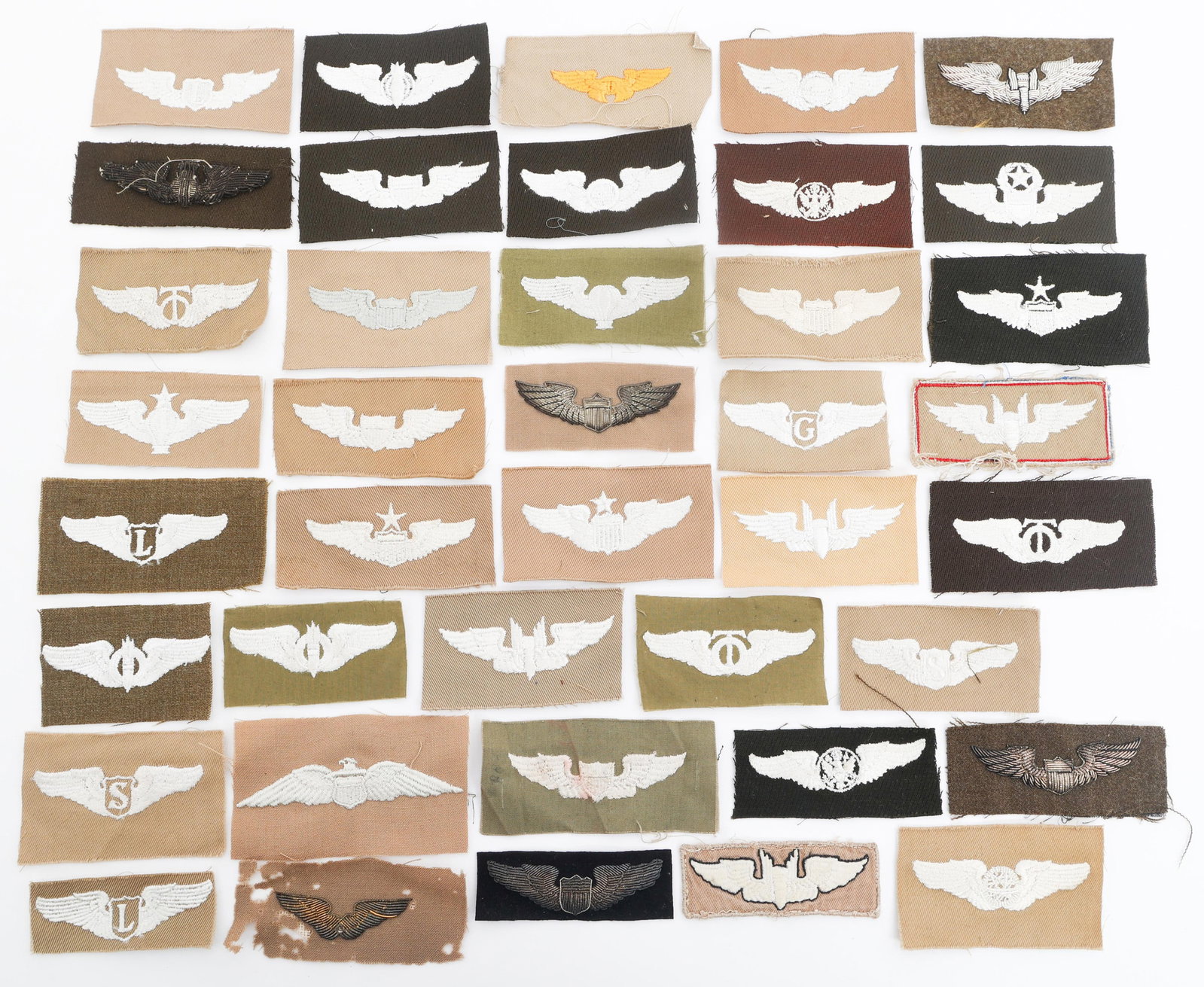 WWII USAAF QUALIFICATION WINGS CLOTH INSIGNIA