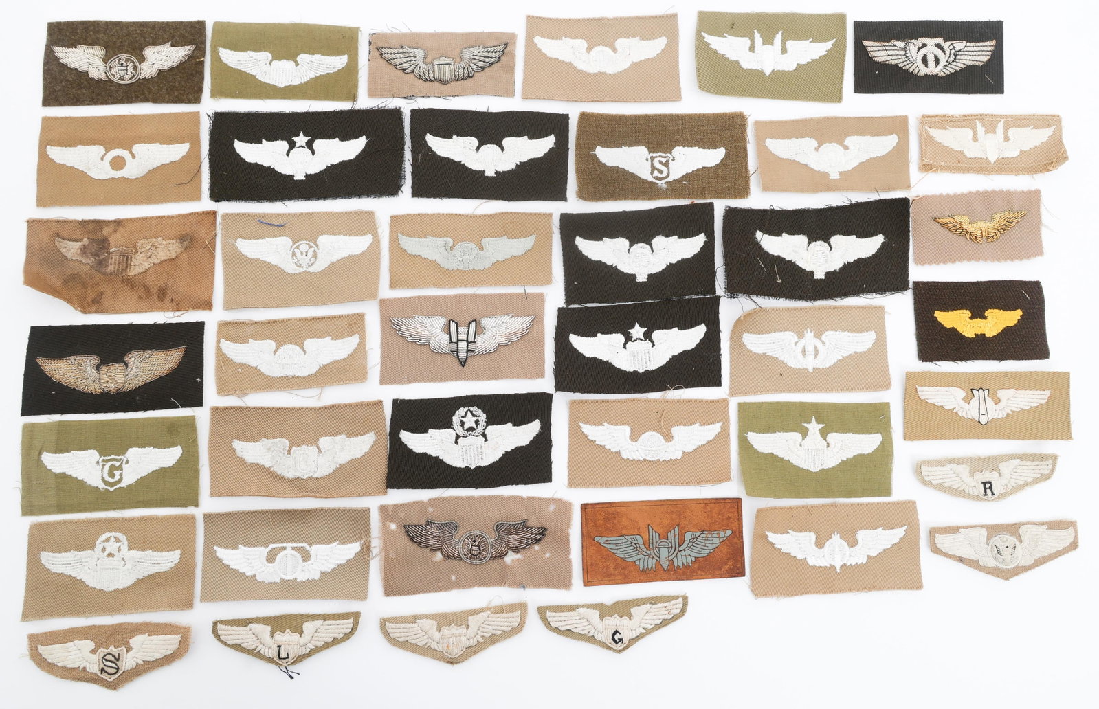 WWII USAAF QUALIFICATION WINGS CLOTH INSIGNIA