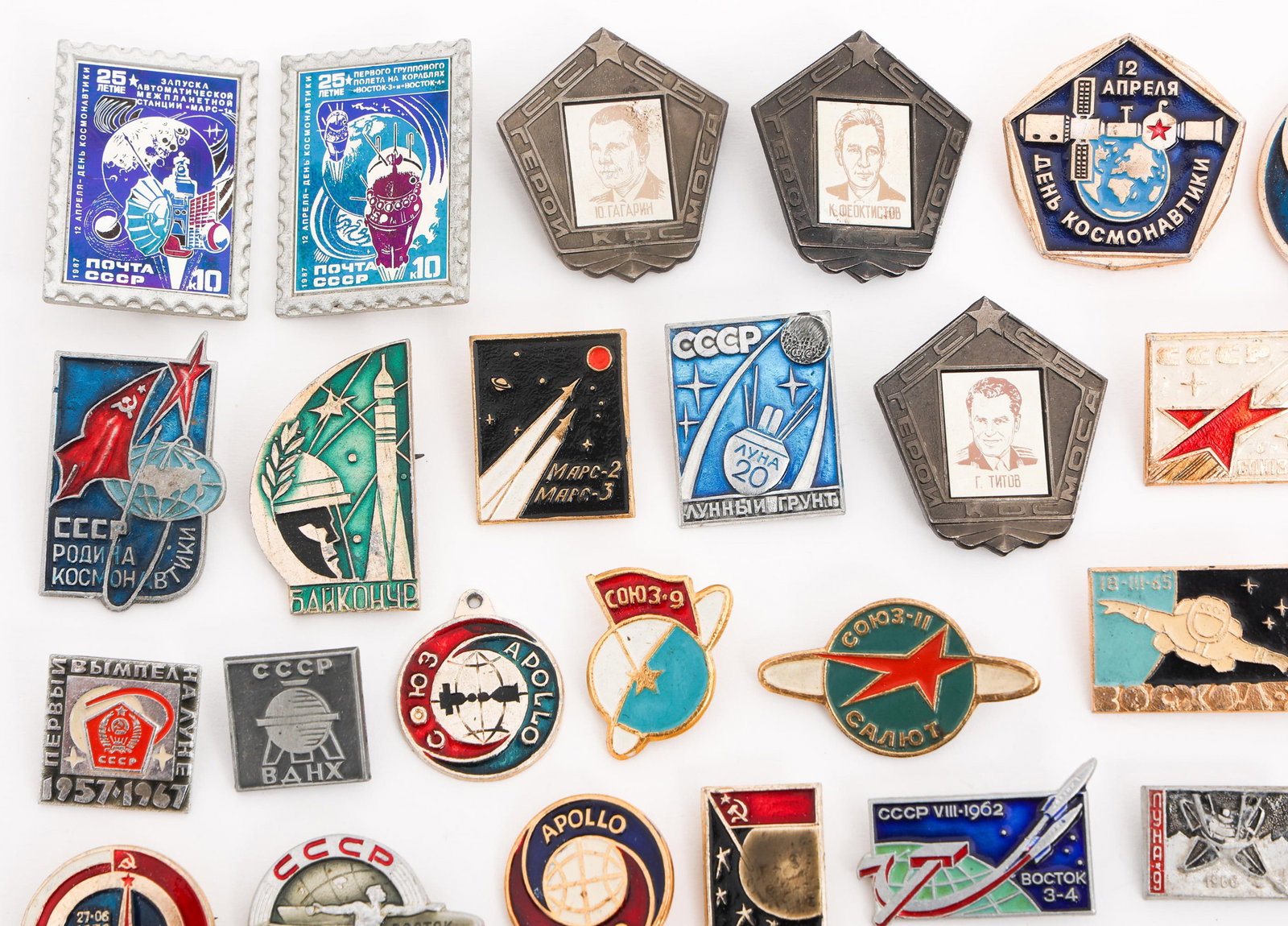 COLD WAR SOVIET SPACE PROGRAM PINS - 2