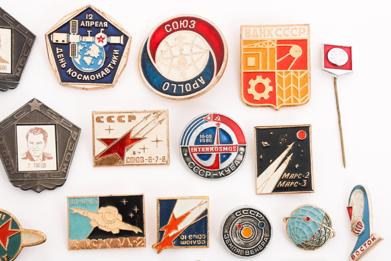 COLD WAR SOVIET SPACE PROGRAM PINS - 7