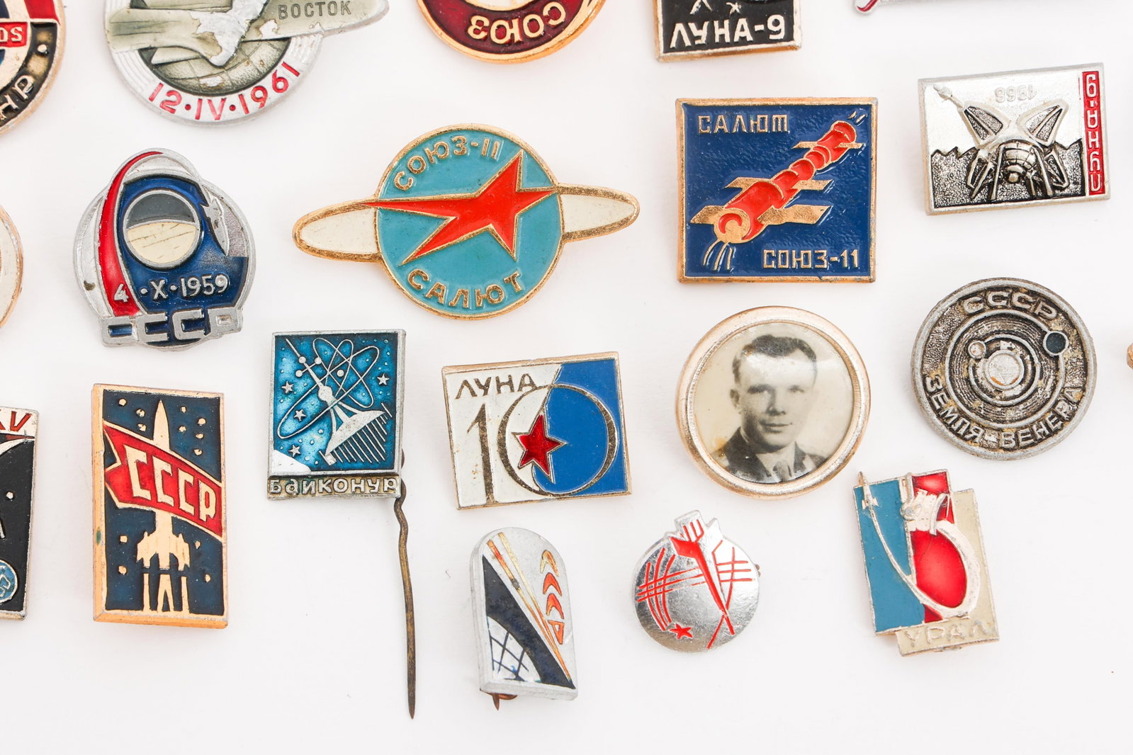 COLD WAR SOVIET SPACE PROGRAM PINS - 8