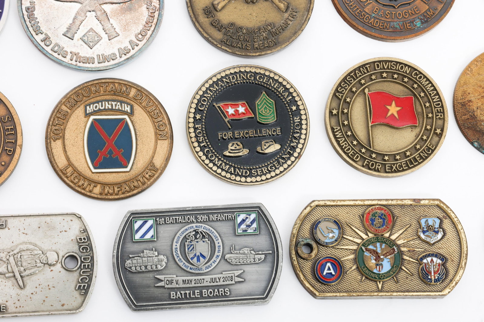 COLD WAR - CURRENT US ARMED FORCES CHALLENGE COINS - 9