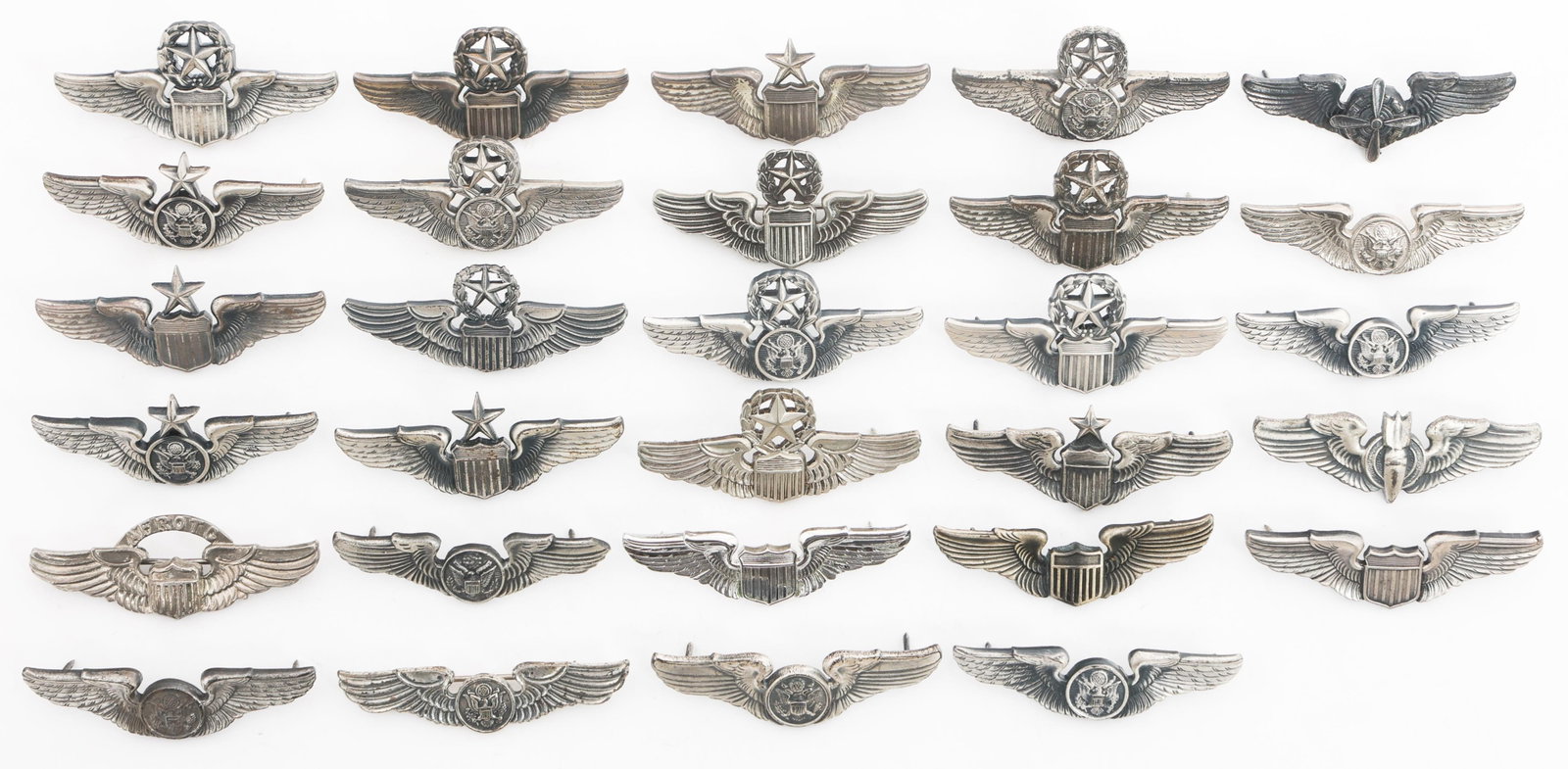 COLD WAR - CURRENT USAF 2" PILOT WINGS (1 of 15)