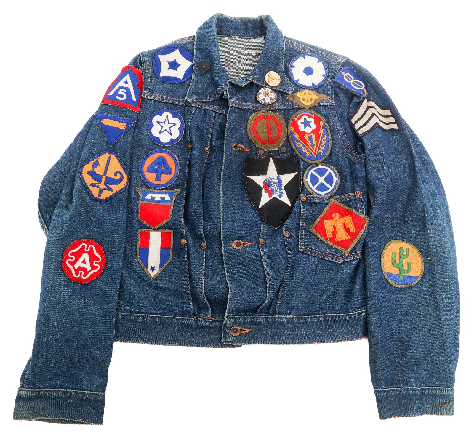 WWII US UNIT PATCH CHILD DENIM JACKET