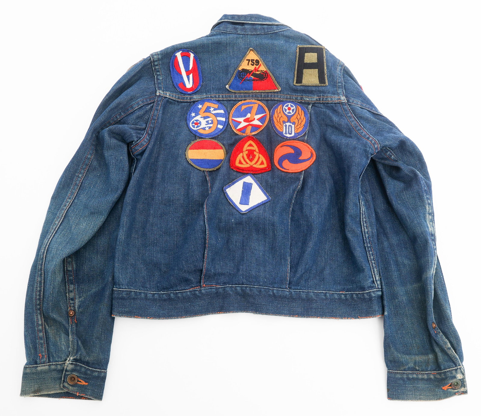 WWII US UNIT PATCH CHILD DENIM JACKET - 6