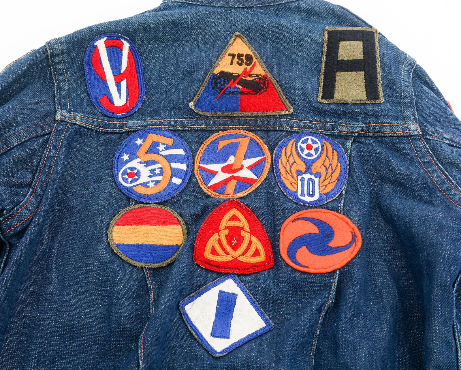 WWII US UNIT PATCH CHILD DENIM JACKET - 7