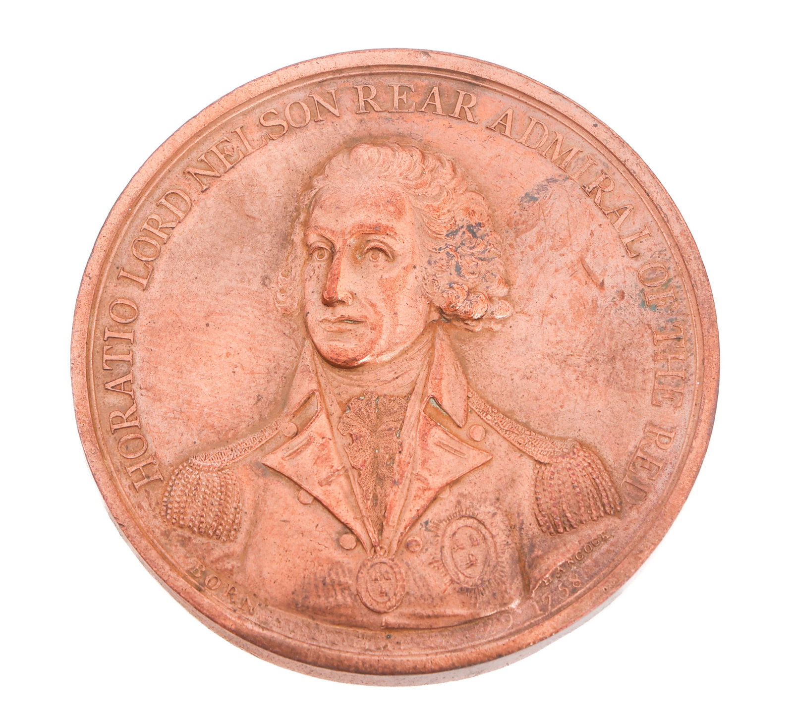 BRITISH NAVY BATTLE OF THE NILE BRONZE MEDAL (1 of 2)