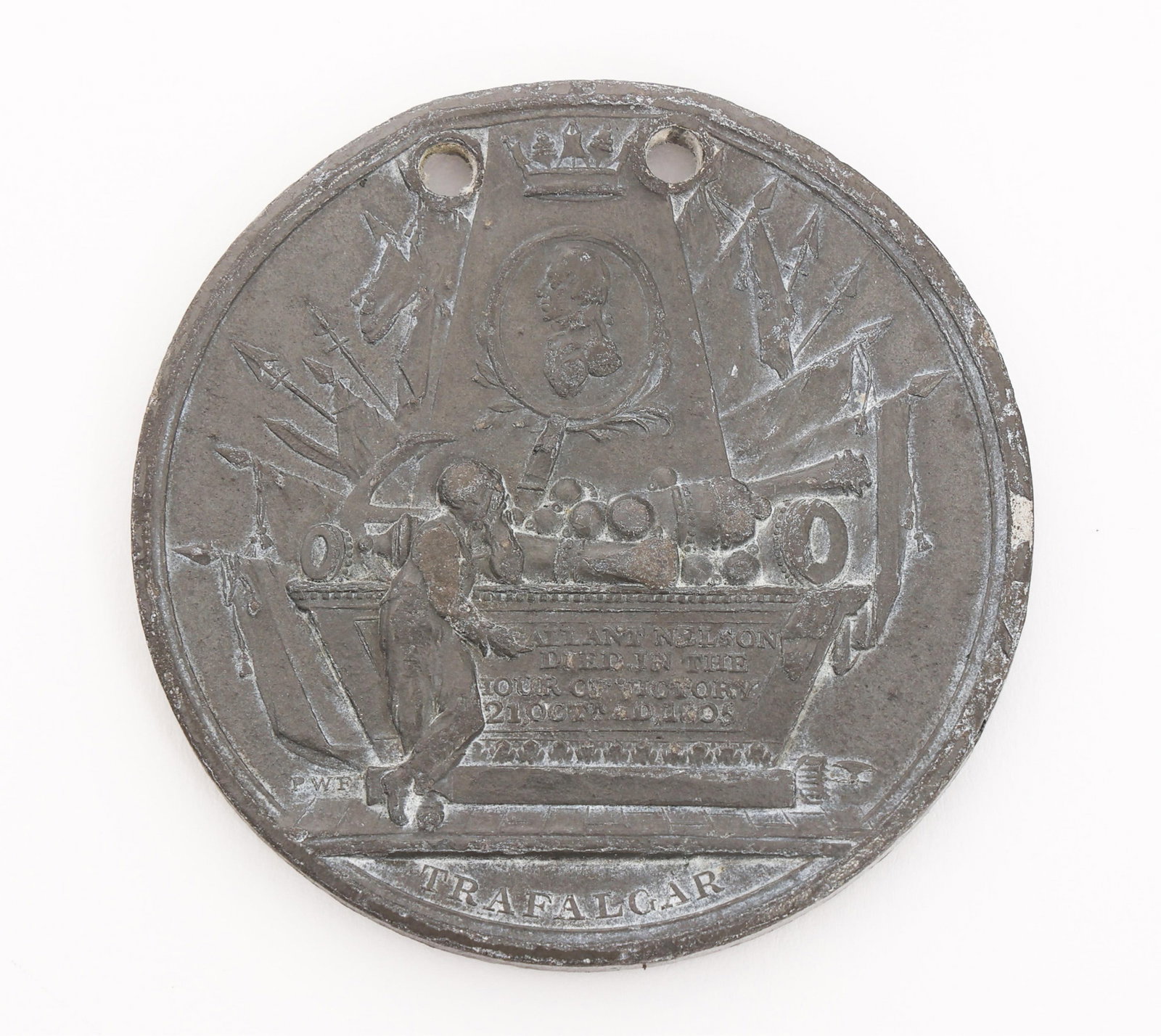 BRITISH NAVY DEATH OF NELSON MEDAL (1 of 2)