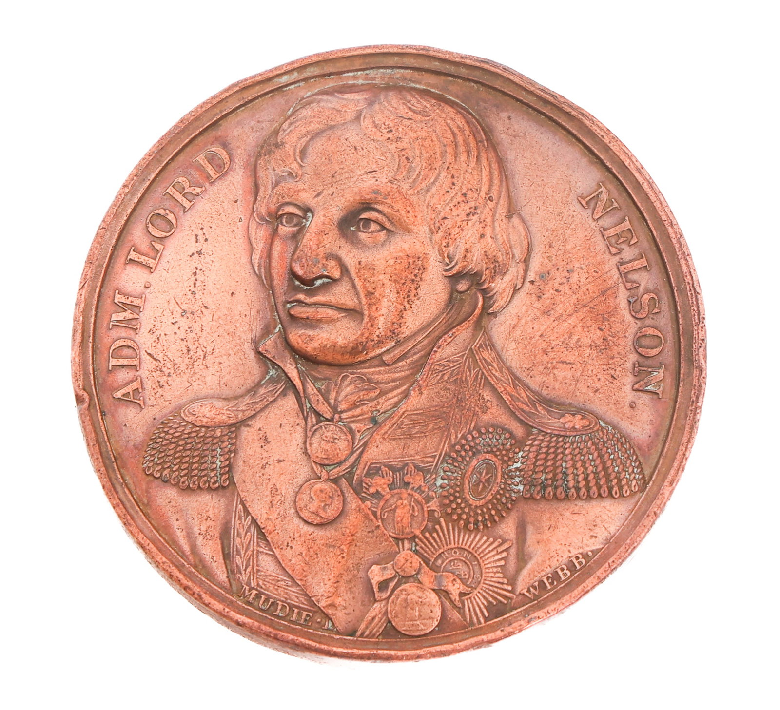 BRITISH NAVY NELSON BRONZE VICTORY MEDAL (1 of 2)