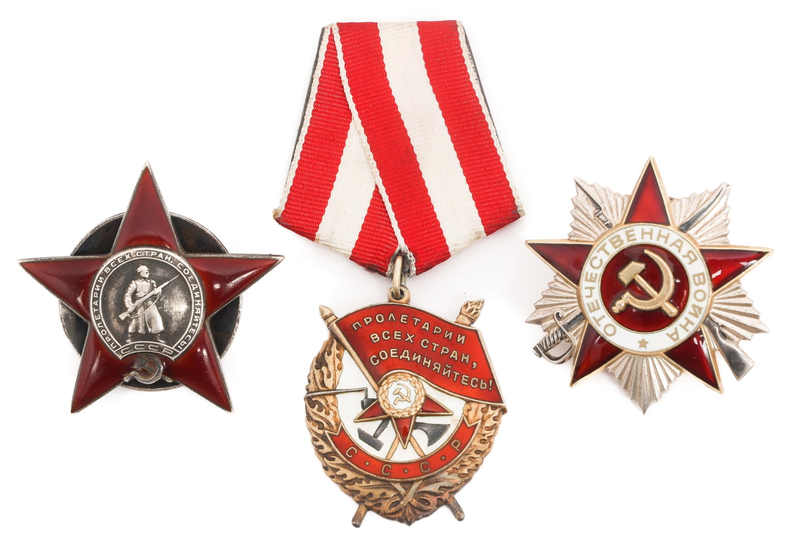WWII - COLD WAR SOVIET SILVER ORDER MEDALS (1 of 10)