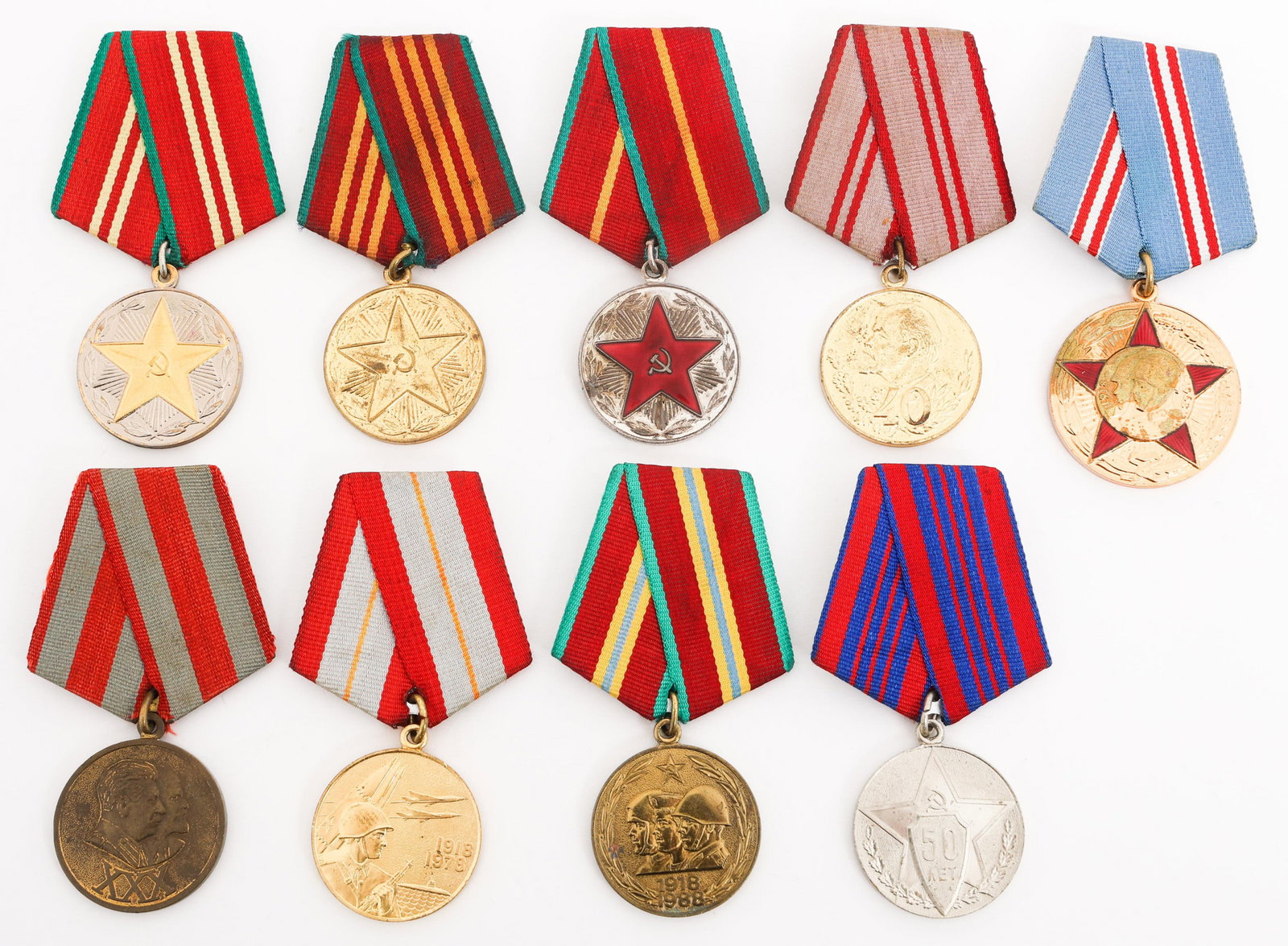 COLD WAR SOVIET ANNIVERSARY JUBILEE MEDALS (1 of 10)