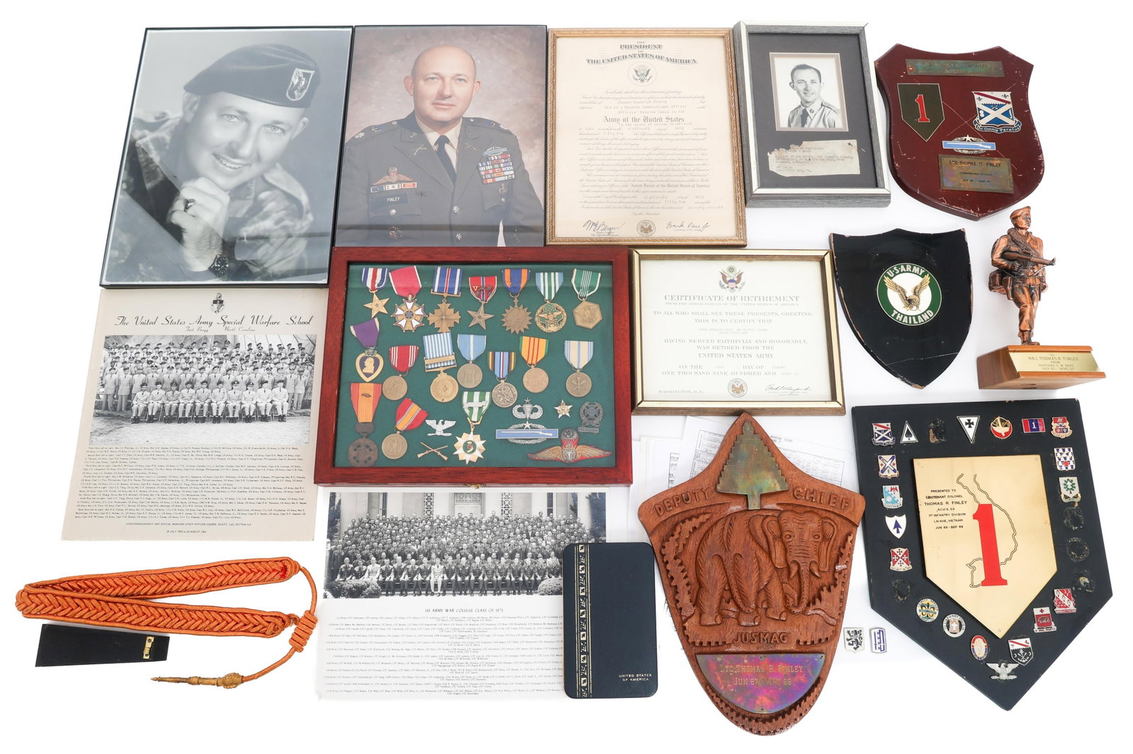 VIETNAM WAR US ARMY COLONEL T.R. FINLEY GROUPING (1 of 20)