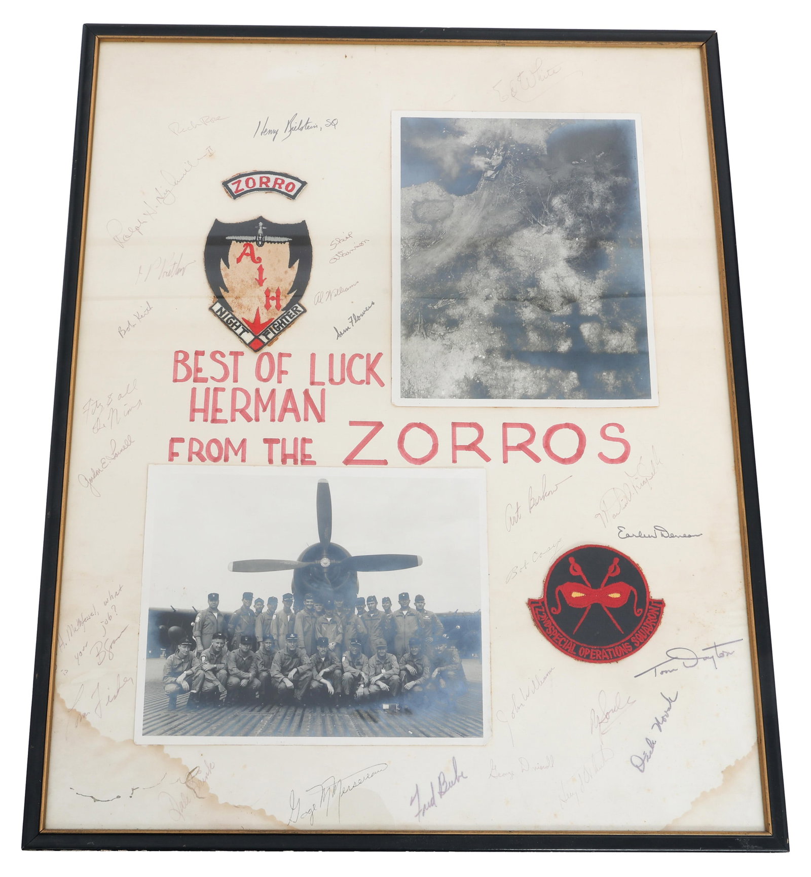 VIETNAM WAR USAF 22nd SPEC OP SQ FAREWELL FRAME (1 of 12)