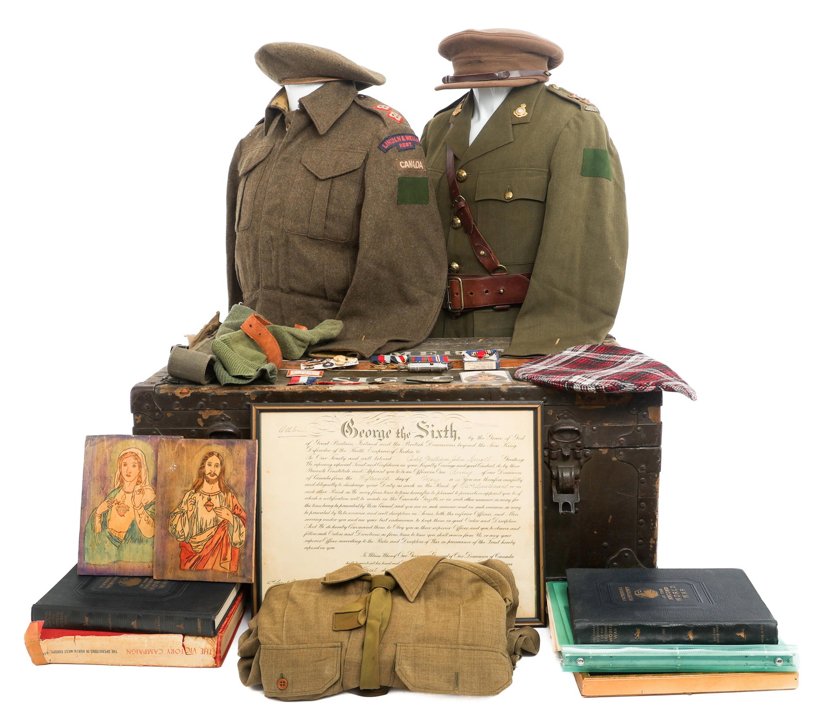 WWII CANADIAN NAMED WIA 4th ARM D. 1st LT GROUPING (1 of 20)