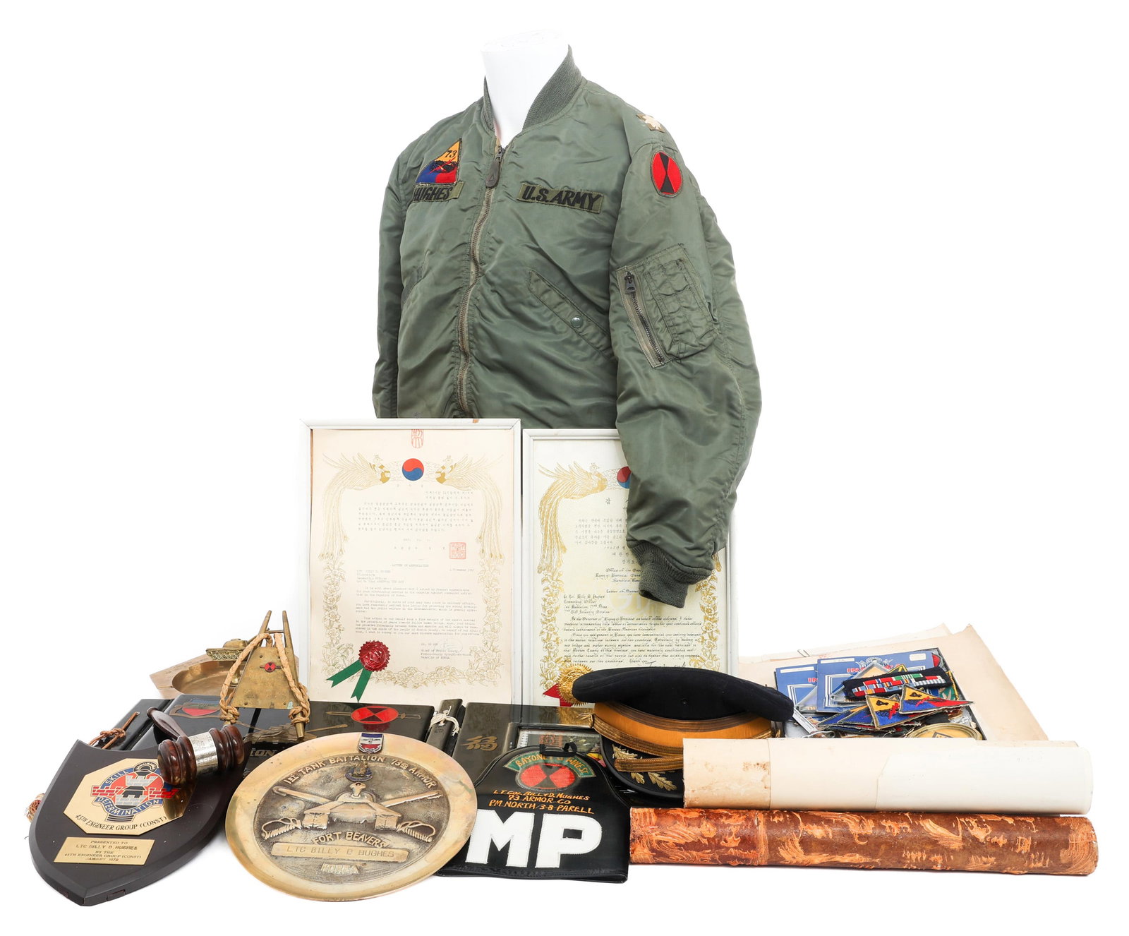 KOREAN - VIETNAM WAR US ARMORED & MP NAMED GROUP (1 of 20)