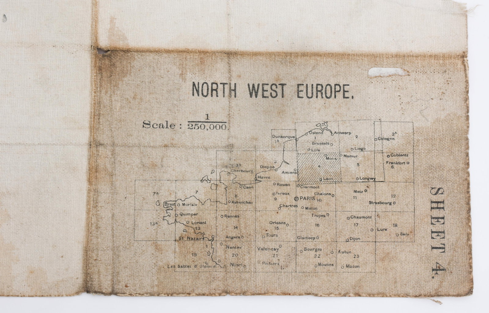 WWI US AERO GERMAN SPRING OFFENSIVE ANNOTATED MAP - 14
