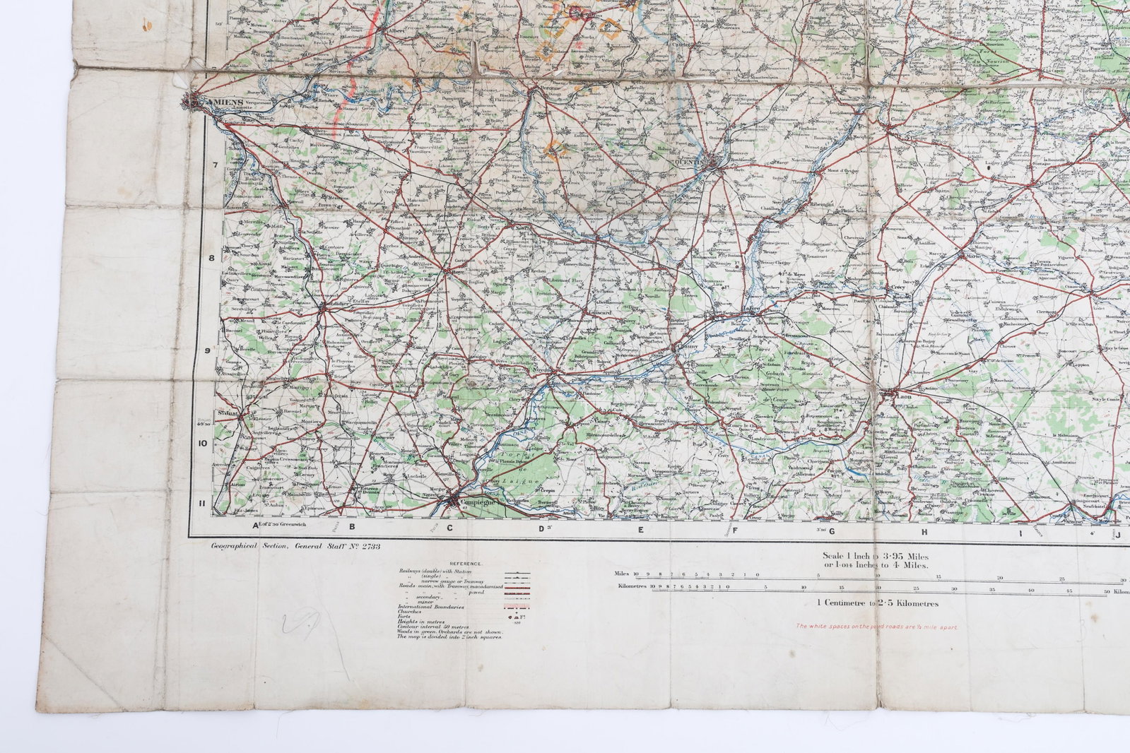 WWI US AERO GERMAN SPRING OFFENSIVE ANNOTATED MAP - 4